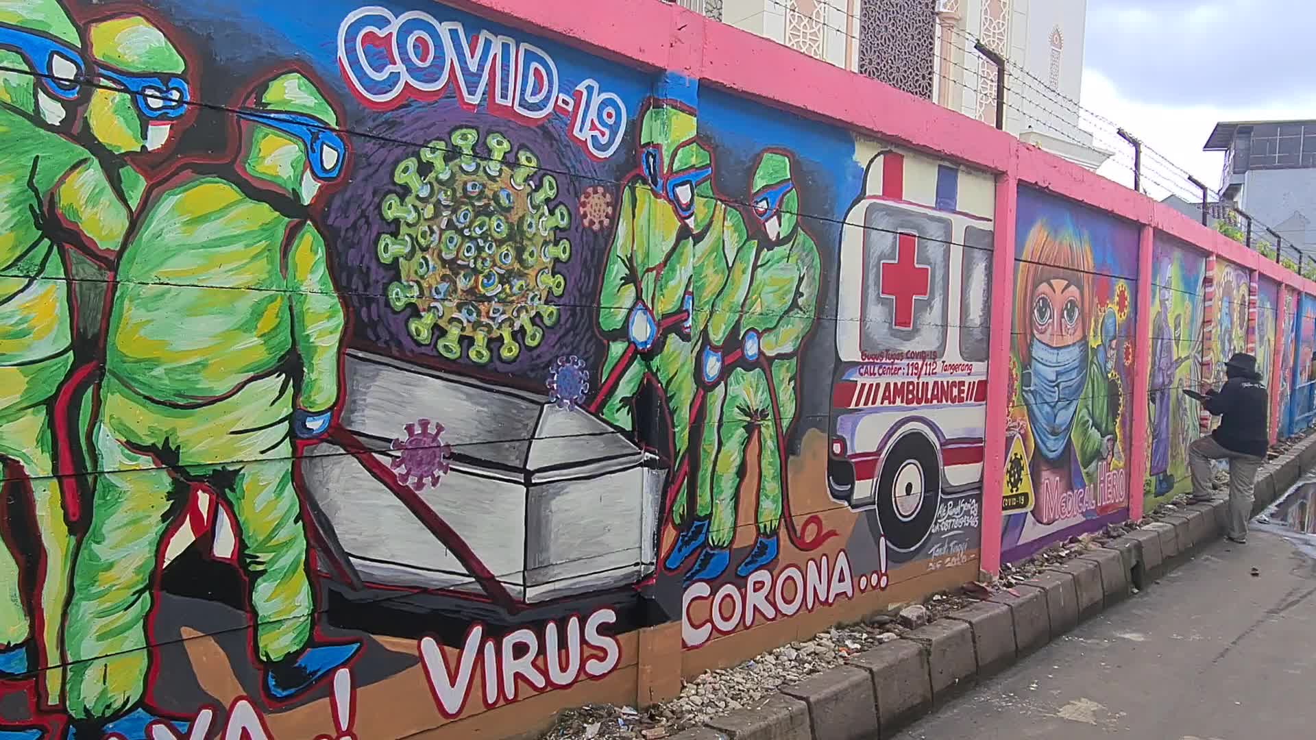 Covid-19 Mural In Indonesia