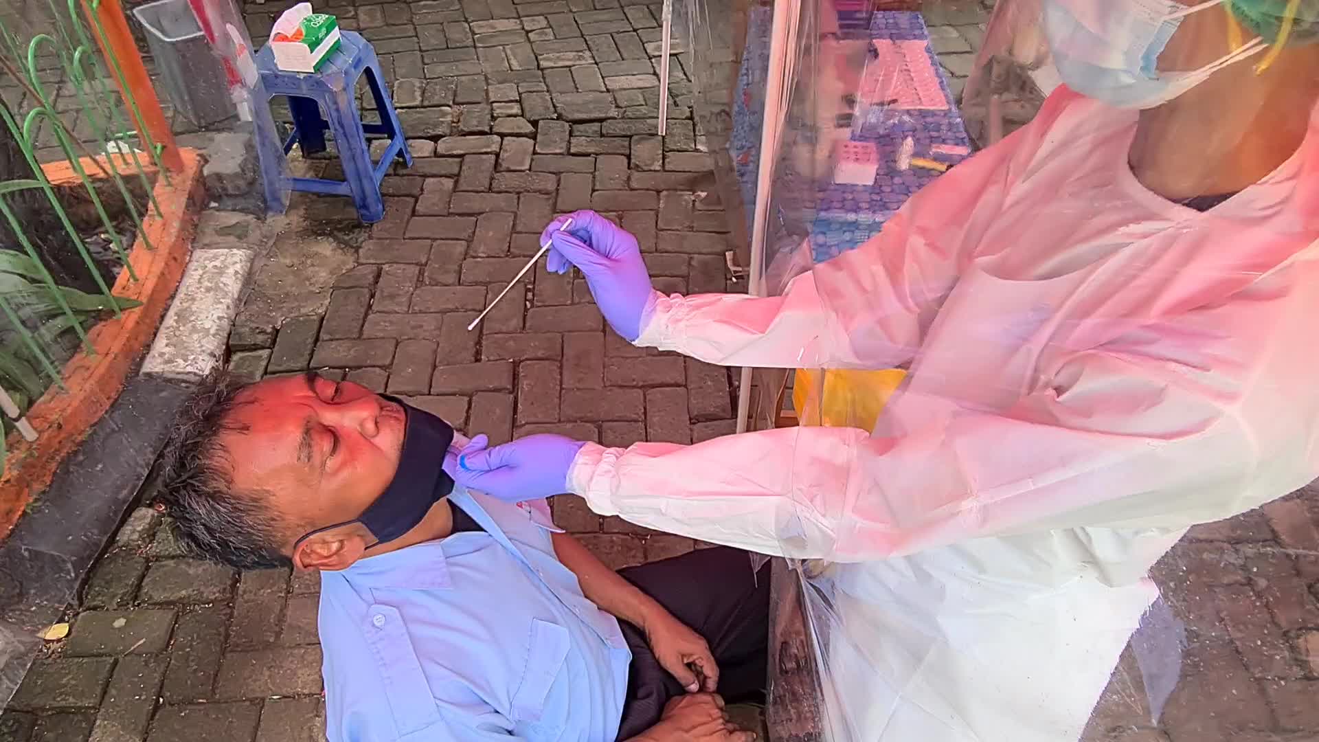 Coronavirus Swab Test In Indonesia