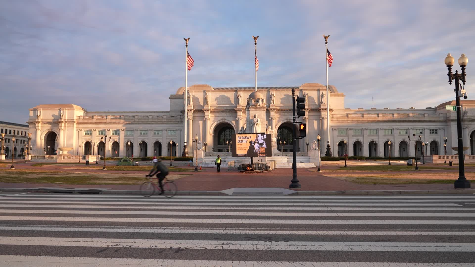 Security in Washington for the inauguration of Joe Biden