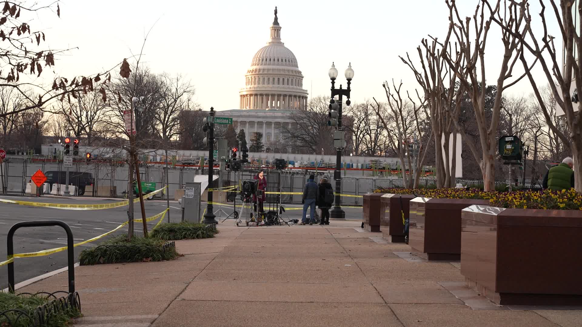 Security in Washington for the inauguration of Joe Biden