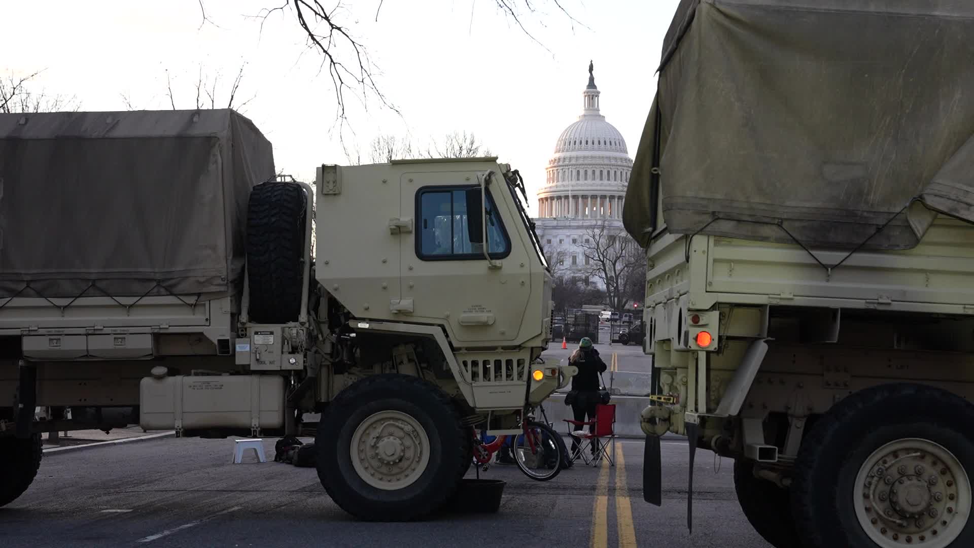 Security in Washington for the inauguration of Joe Biden