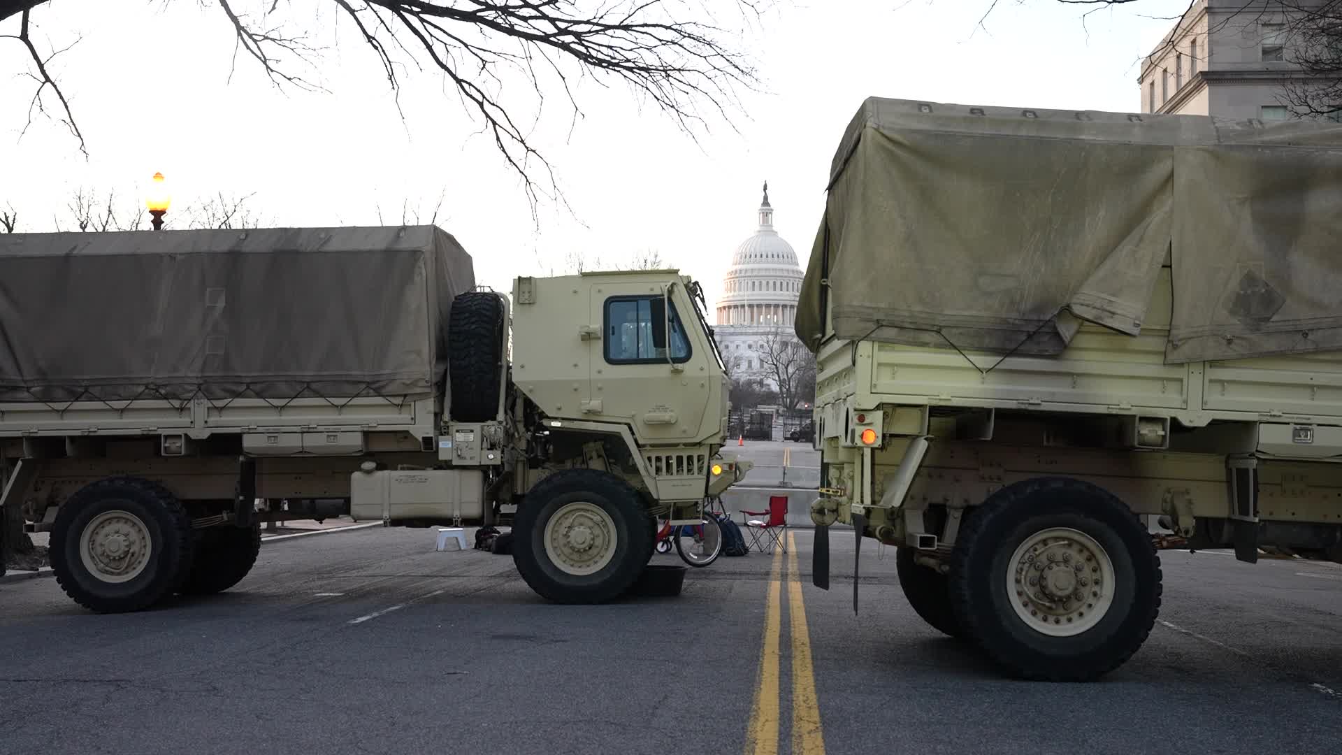 Security in Washington for the inauguration of Joe Biden