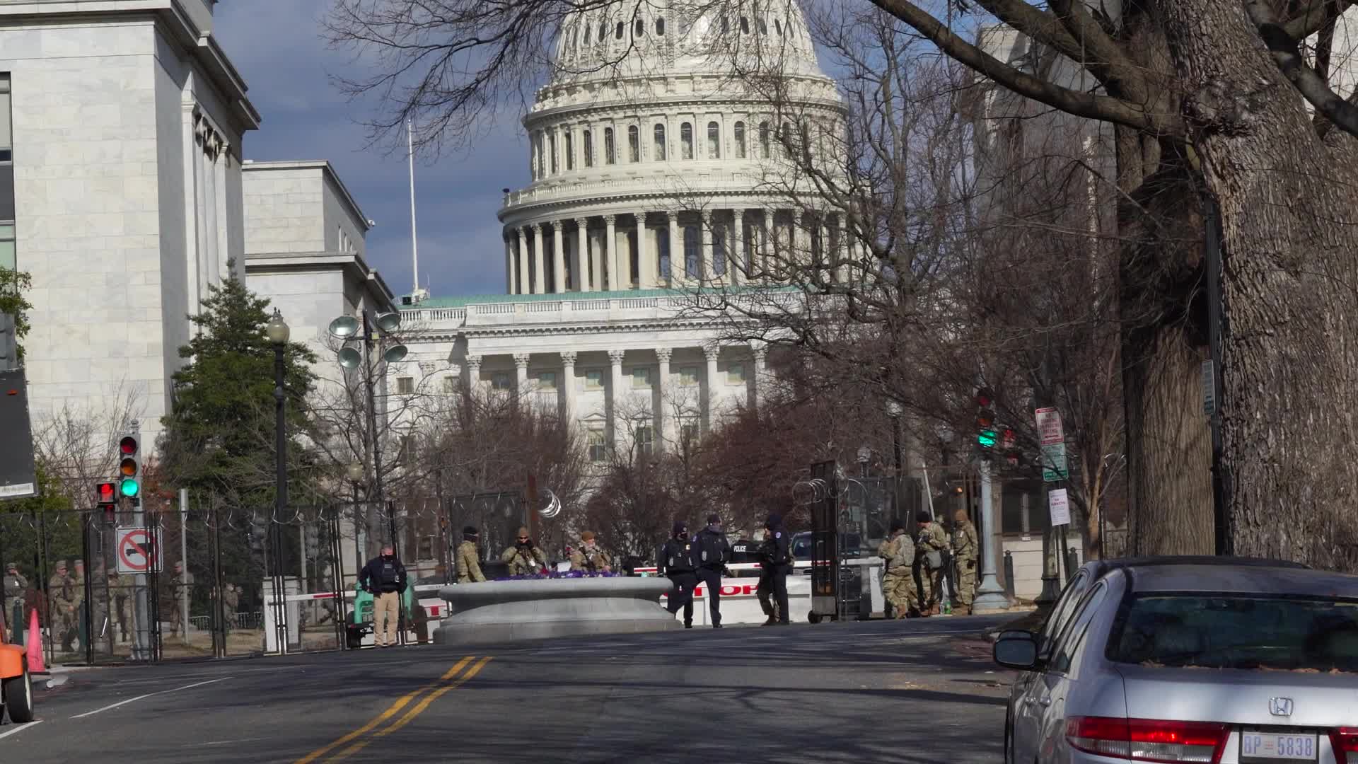 Security in Washington for the inauguration of Joe Biden