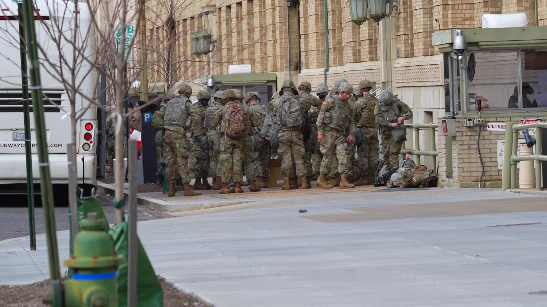 Security in Washington for the inauguration of Joe Biden