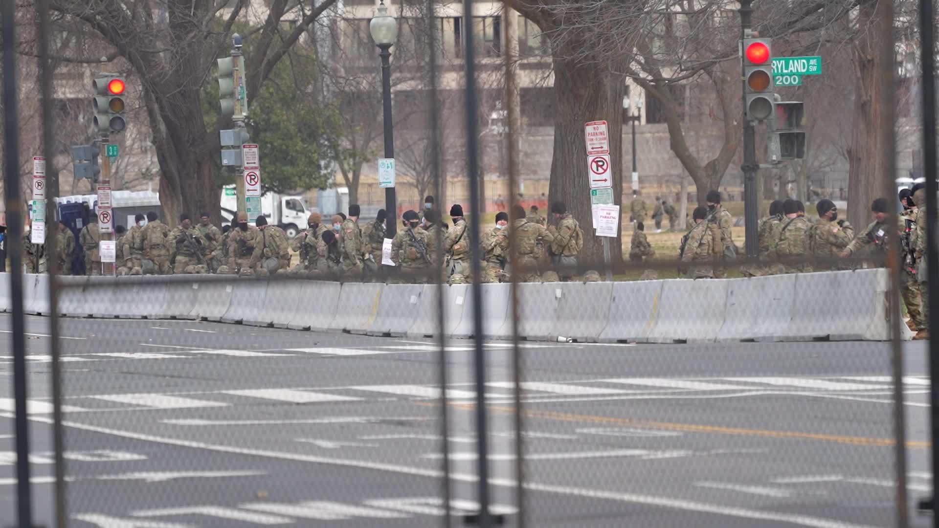 Security in Washington for the inauguration of Joe Biden