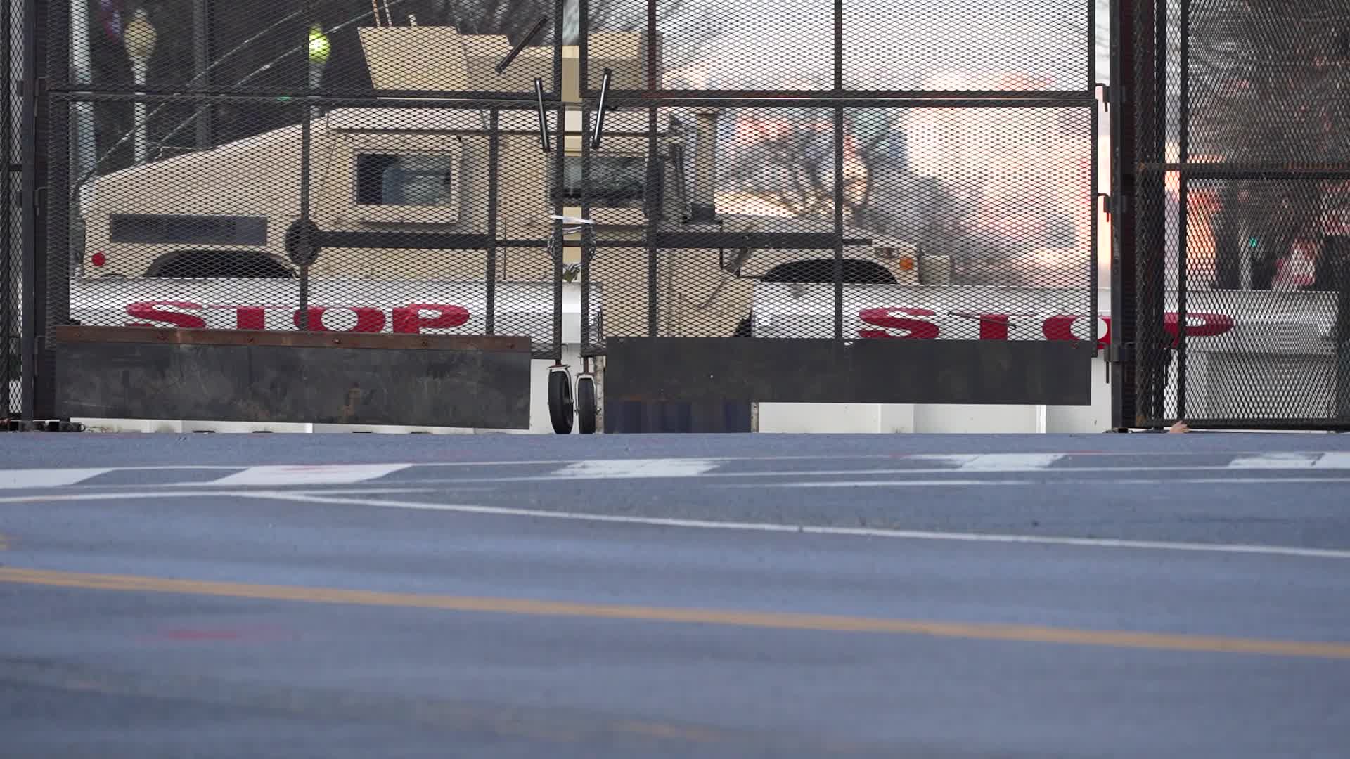 Security in Washington for the inauguration of Joe Biden