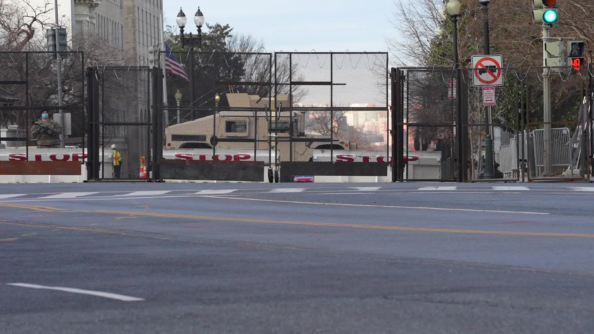 Security in Washington for the inauguration of Joe Biden