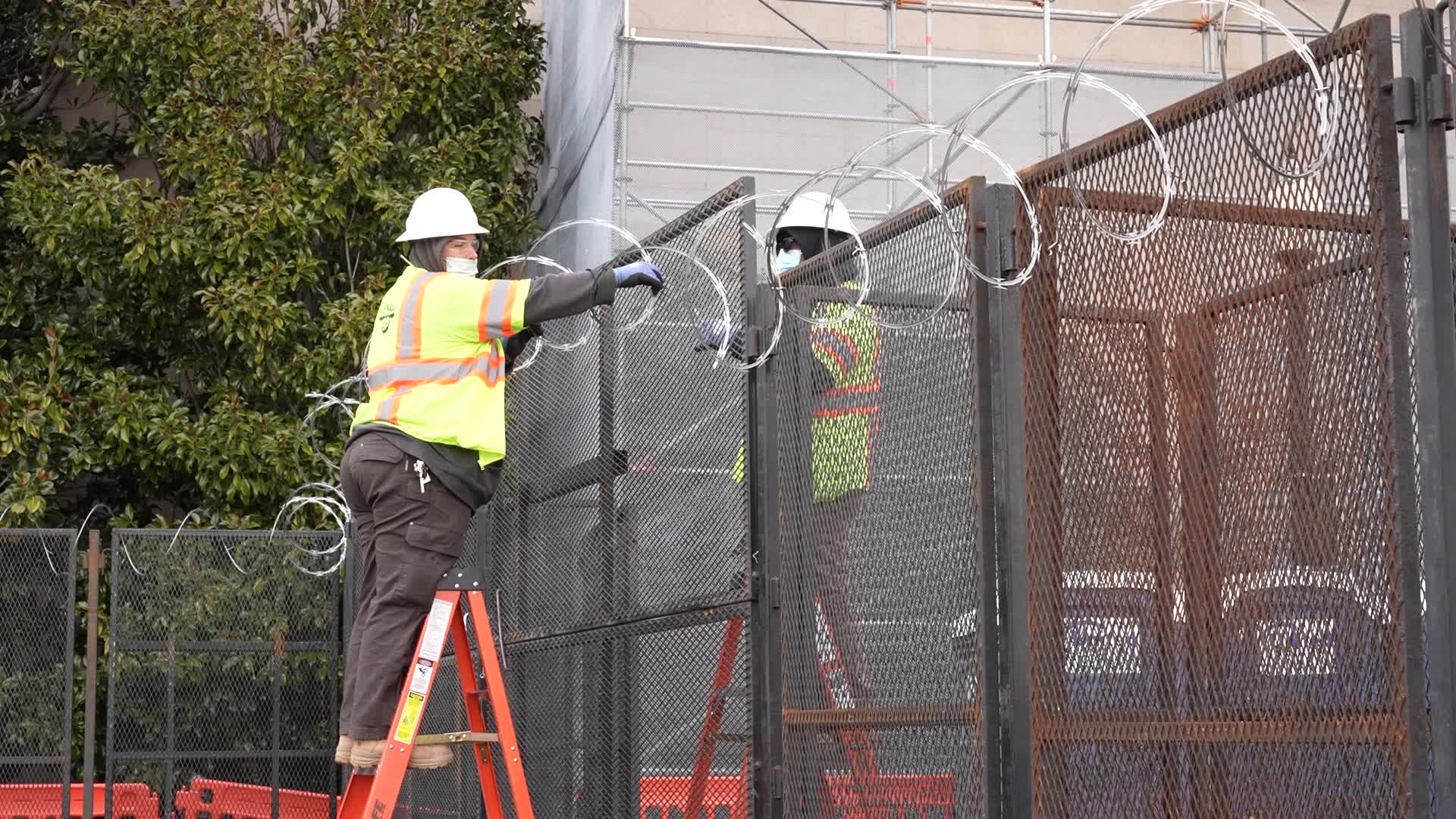 Security in Washington for the inauguration of Joe Biden