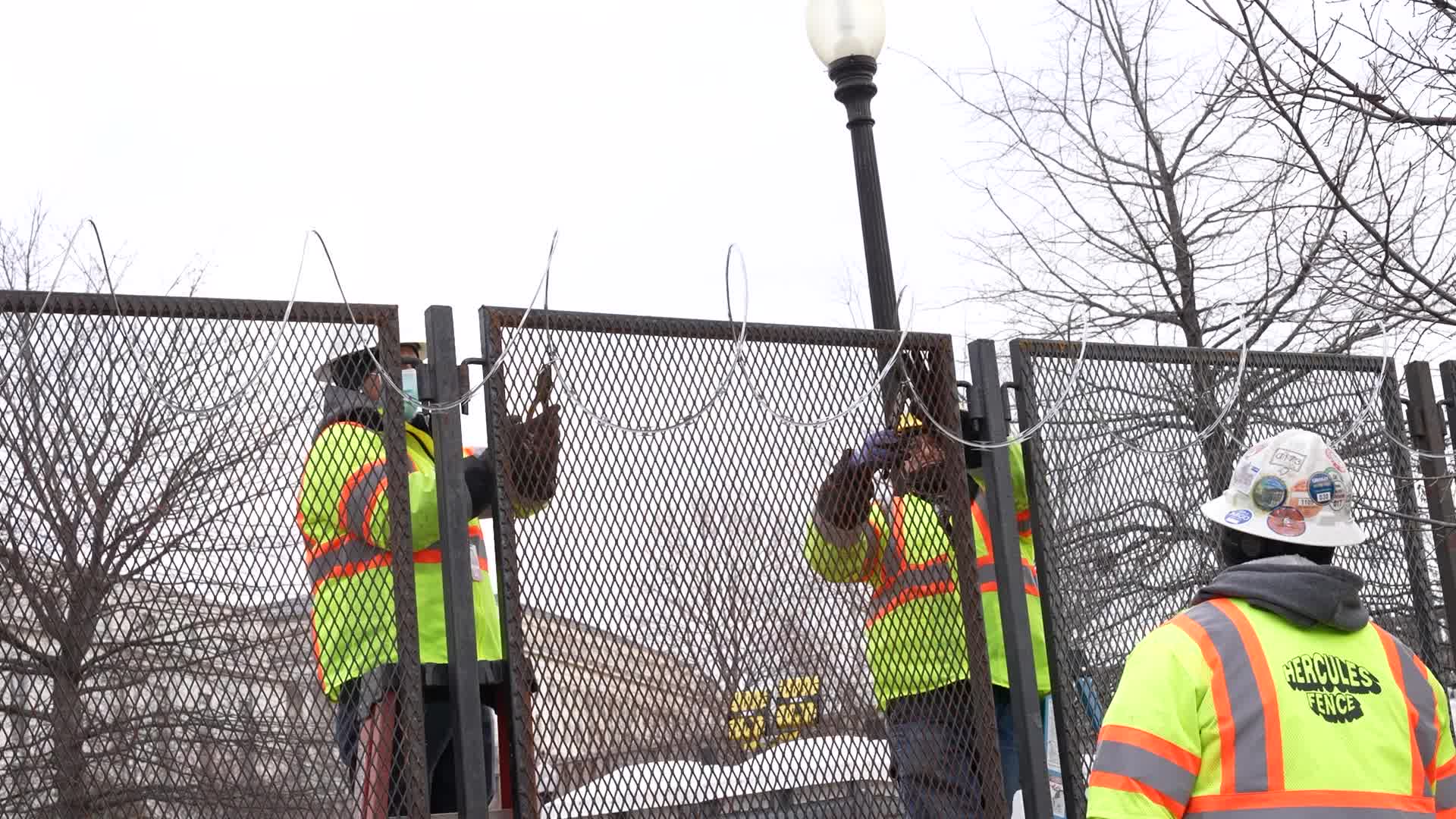 Security in Washington for the inauguration of Joe Biden