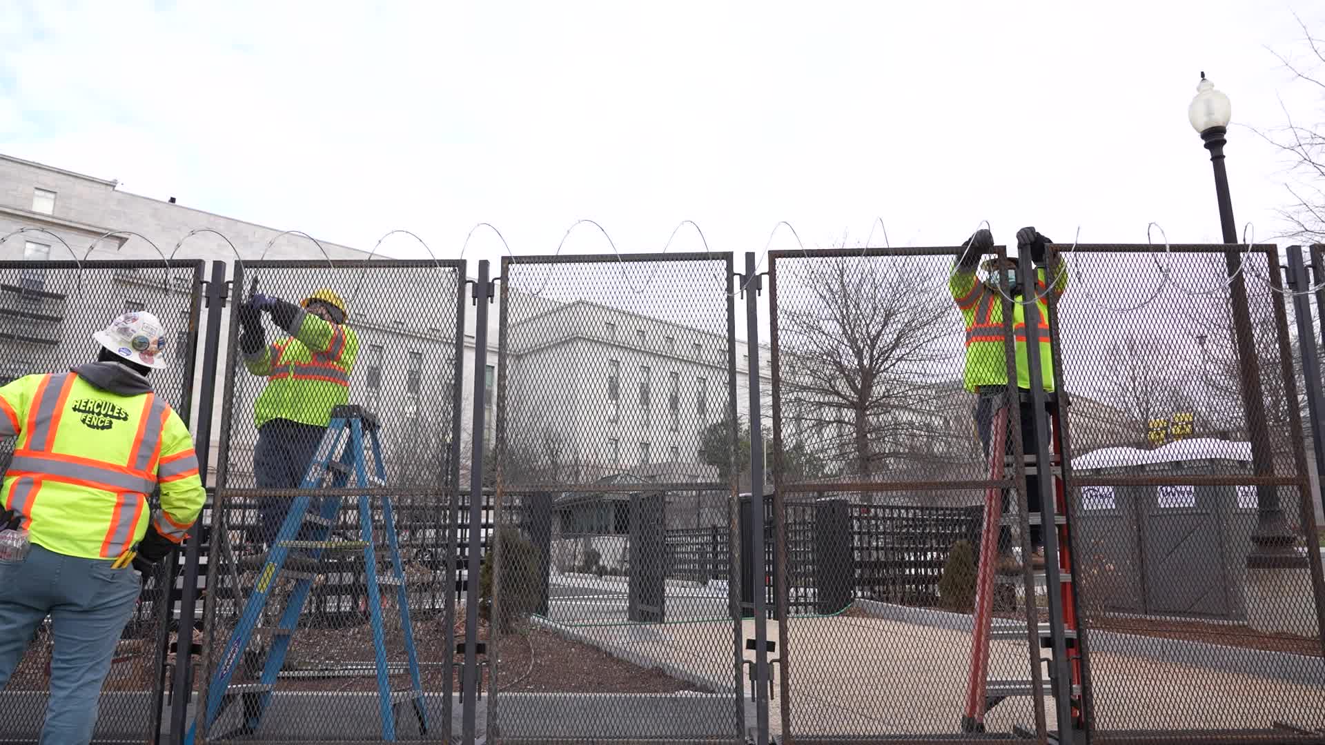 Security in Washington for the inauguration of Joe Biden