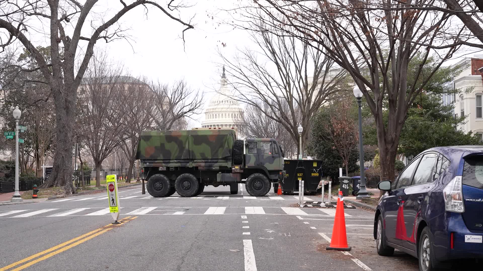Security in Washington for the inauguration of Joe Biden