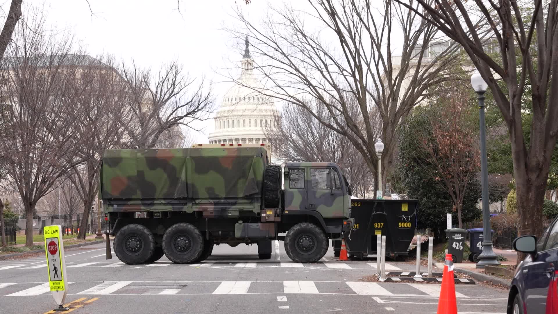 Security in Washington for the inauguration of Joe Biden