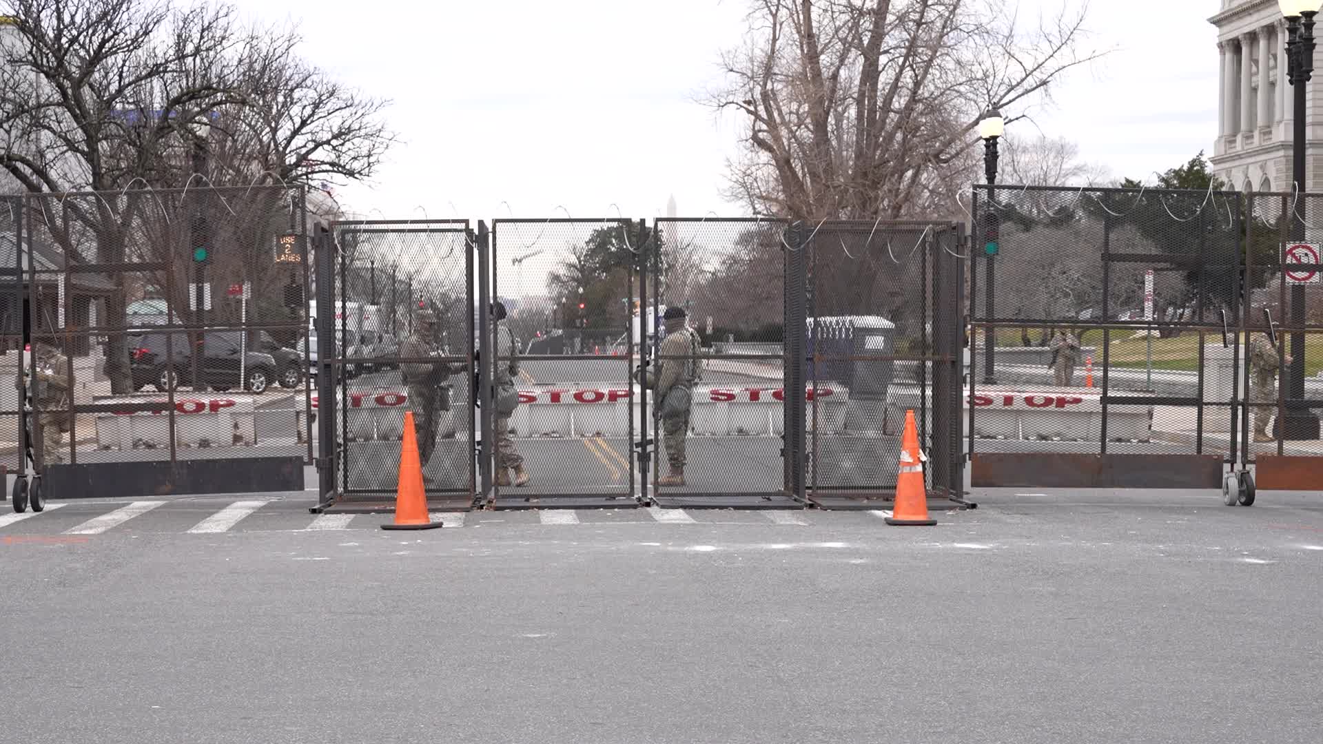 Security in Washington for the inauguration of Joe Biden