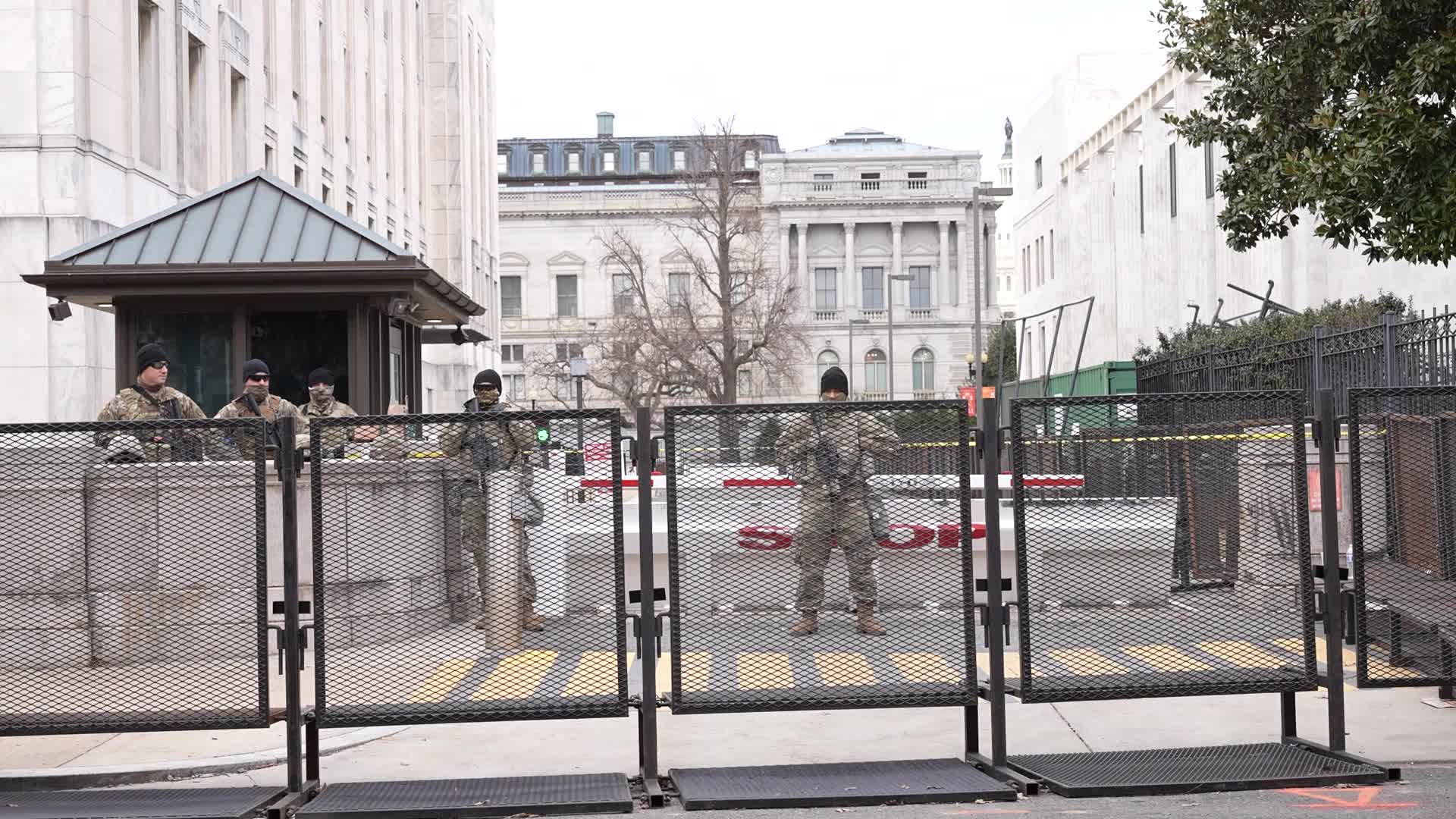 Security in Washington for the inauguration of Joe Biden