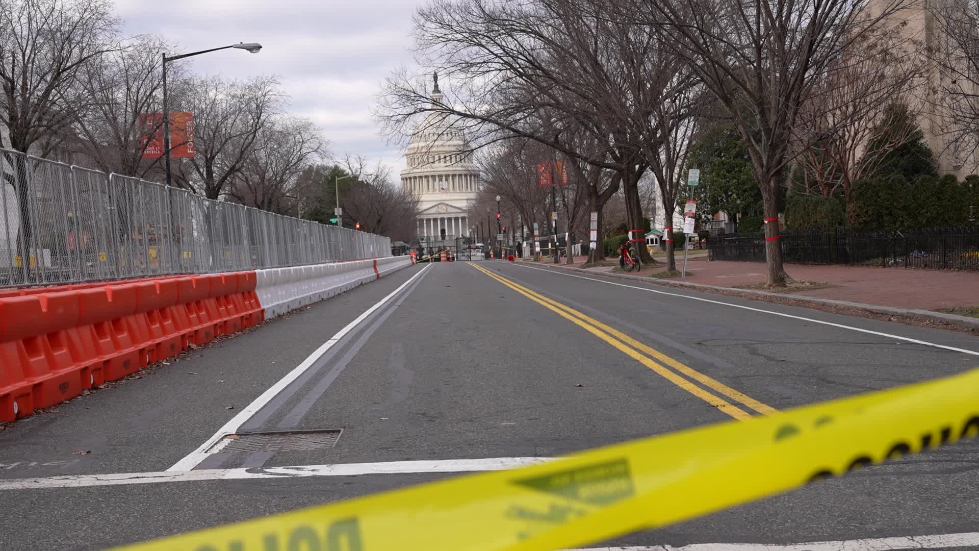 Security in Washington for the inauguration of Joe Biden