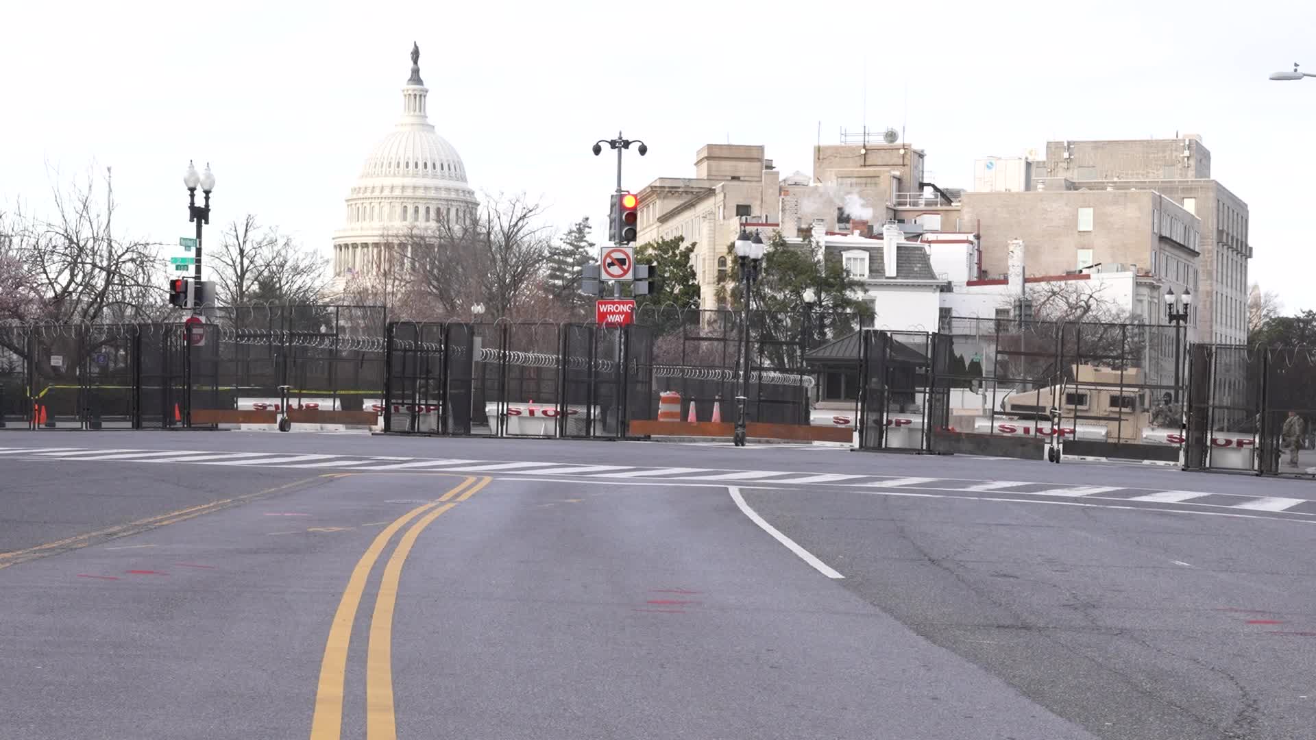 Security in Washington for the inauguration of Joe Biden