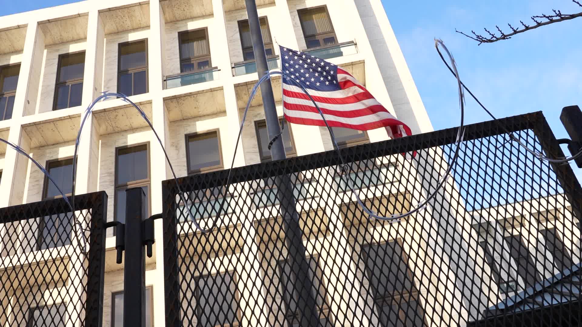 Security in Washington for the inauguration of Joe Biden