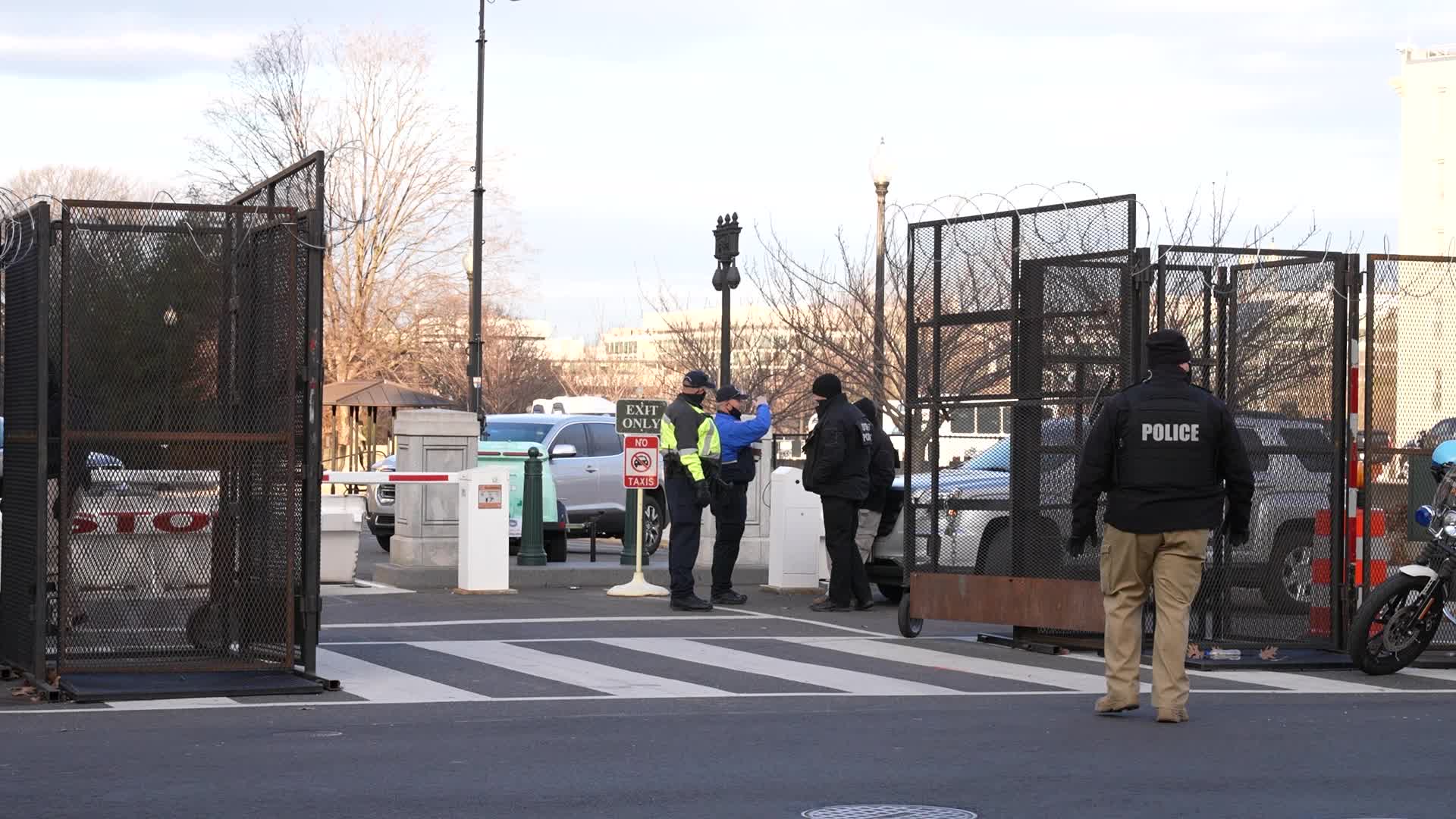 Security in Washington for the inauguration of Joe Biden