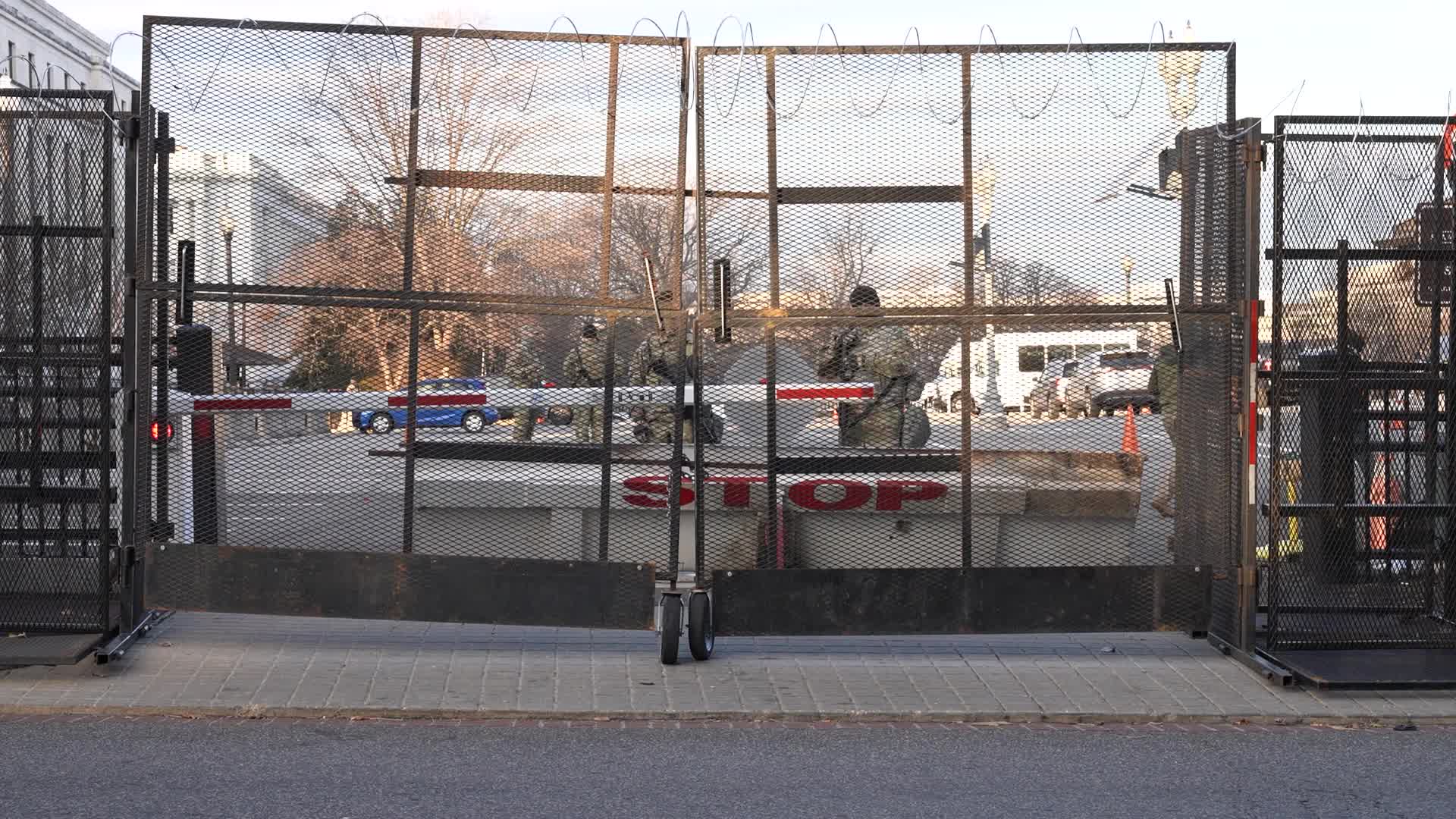 Security in Washington for the inauguration of Joe Biden
