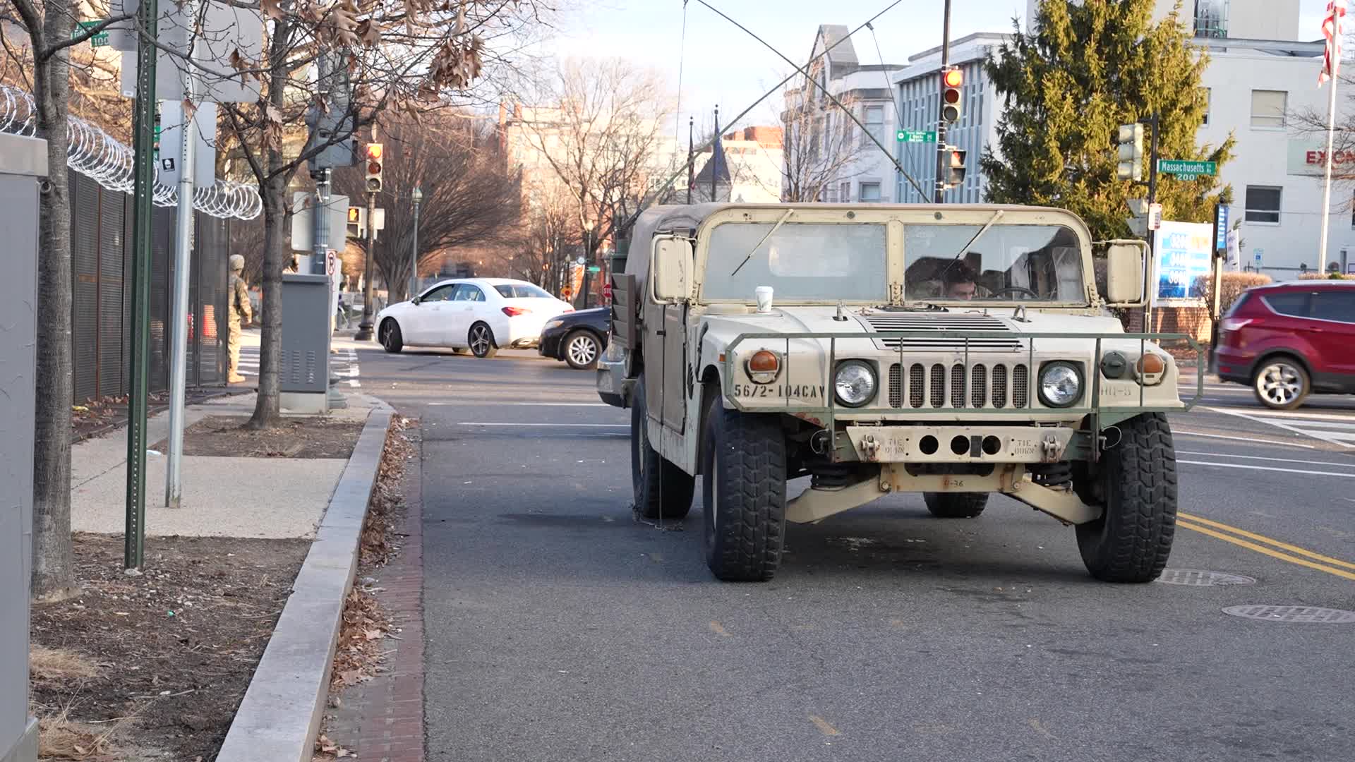 Security in Washington for the inauguration of Joe Biden
