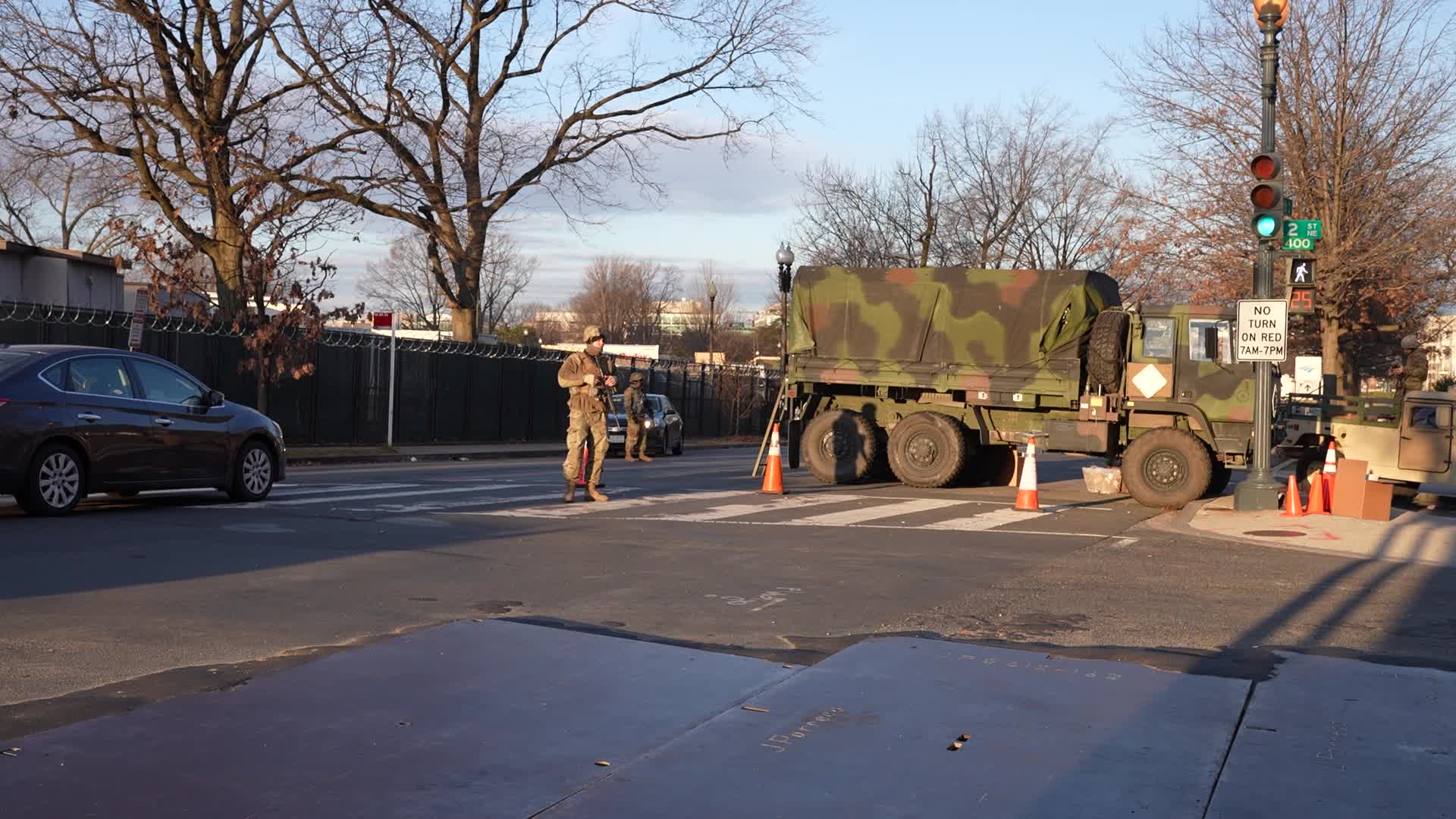 Security in Washington for the inauguration of Joe Biden