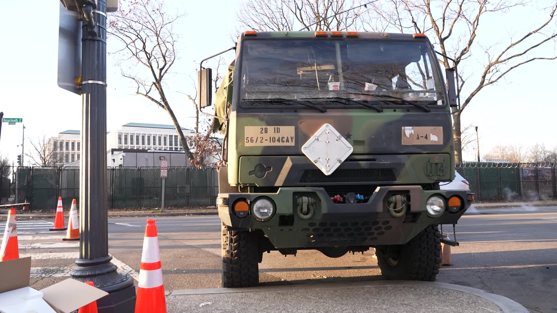 Security in Washington for the inauguration of Joe Biden