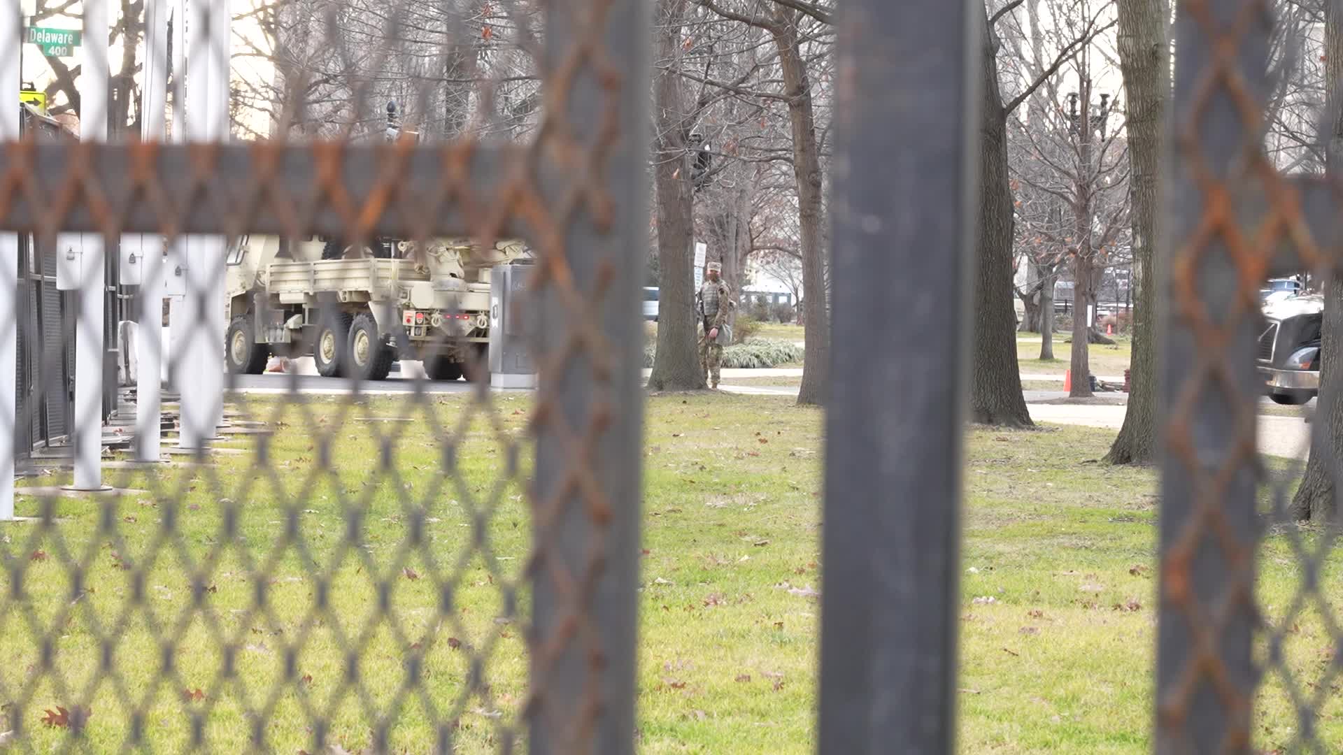 Security in Washington for the inauguration of Joe Biden