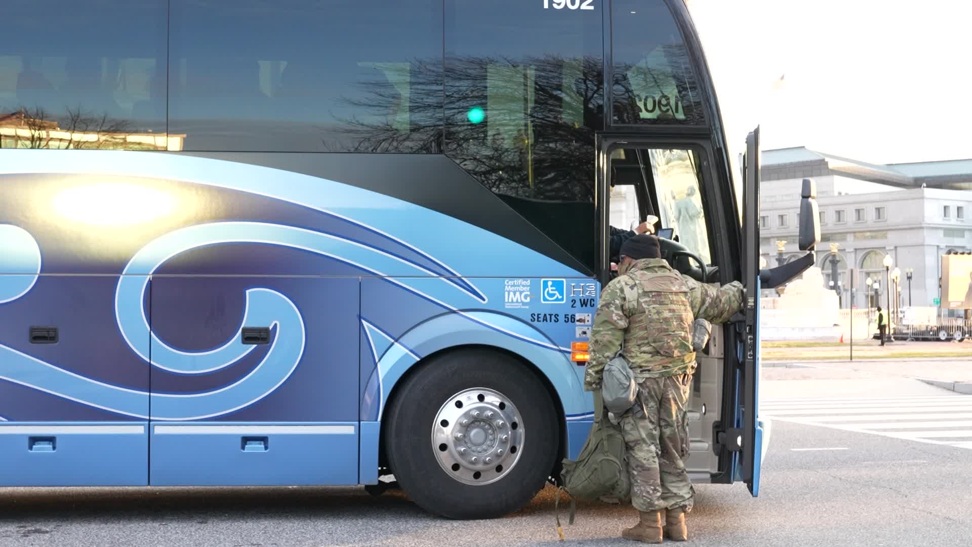 Security in Washington for the inauguration of Joe Biden