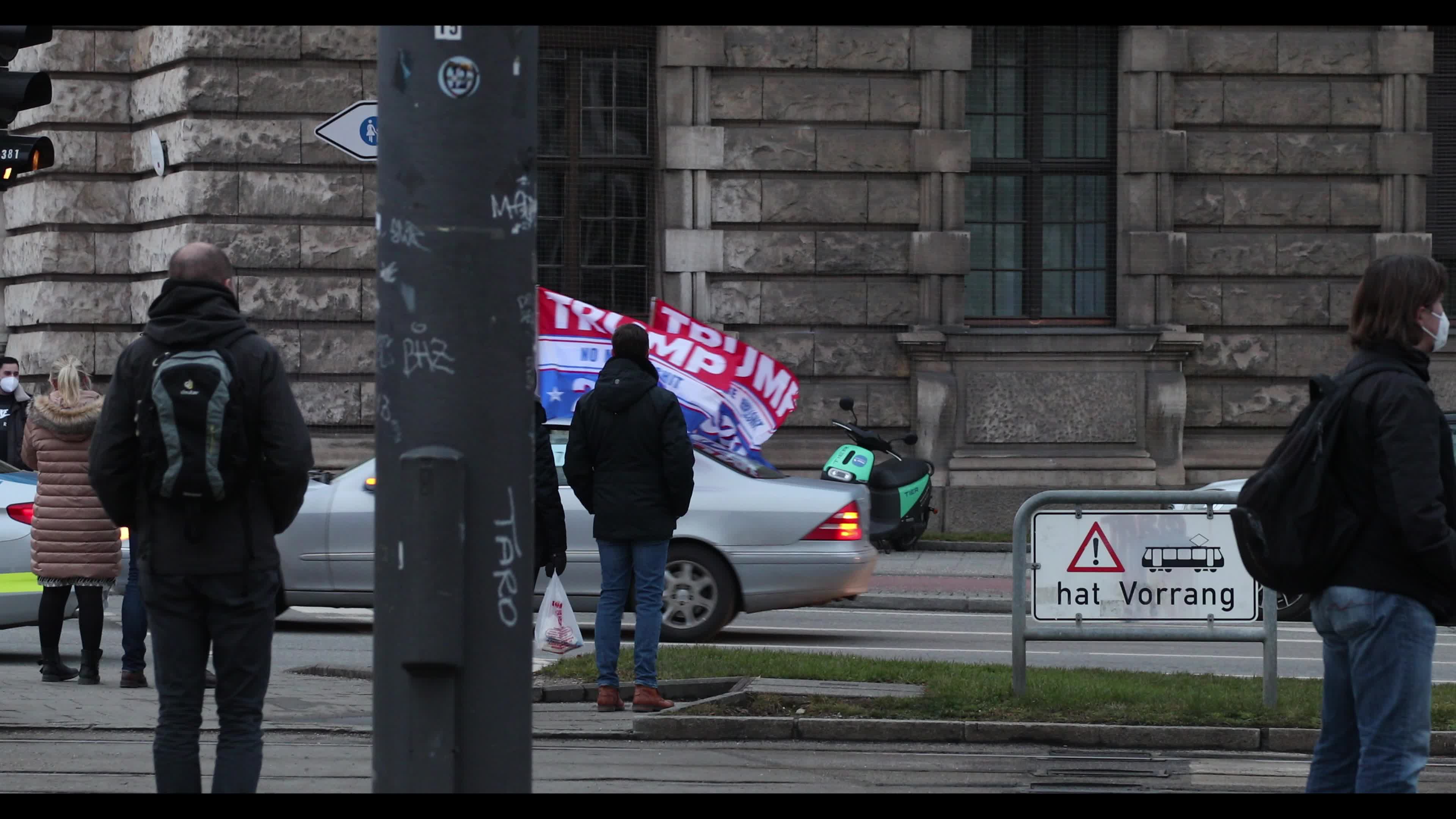 Car Protest against Lockdown in Munich