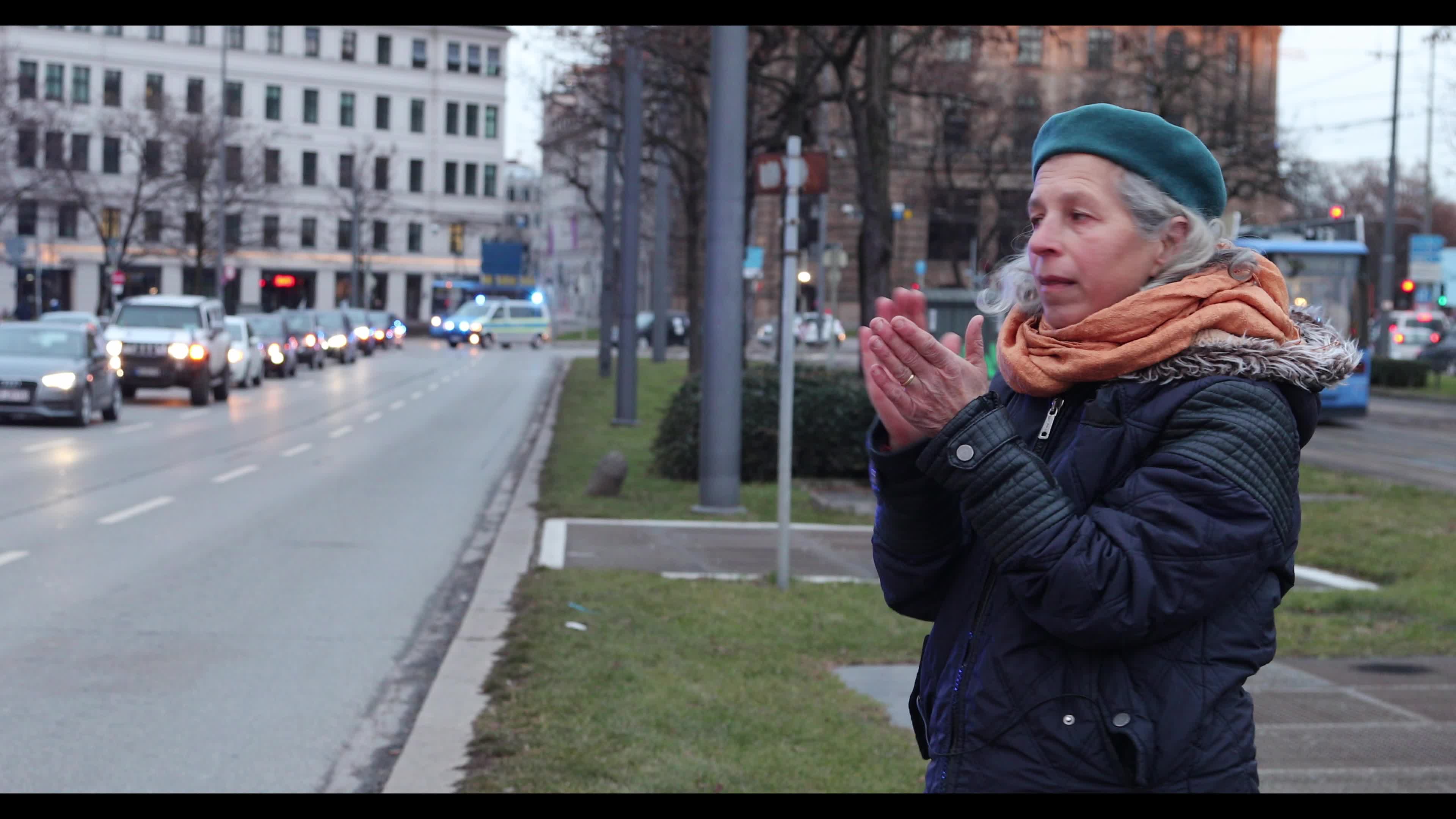 Car Protest against Lockdown in Munich