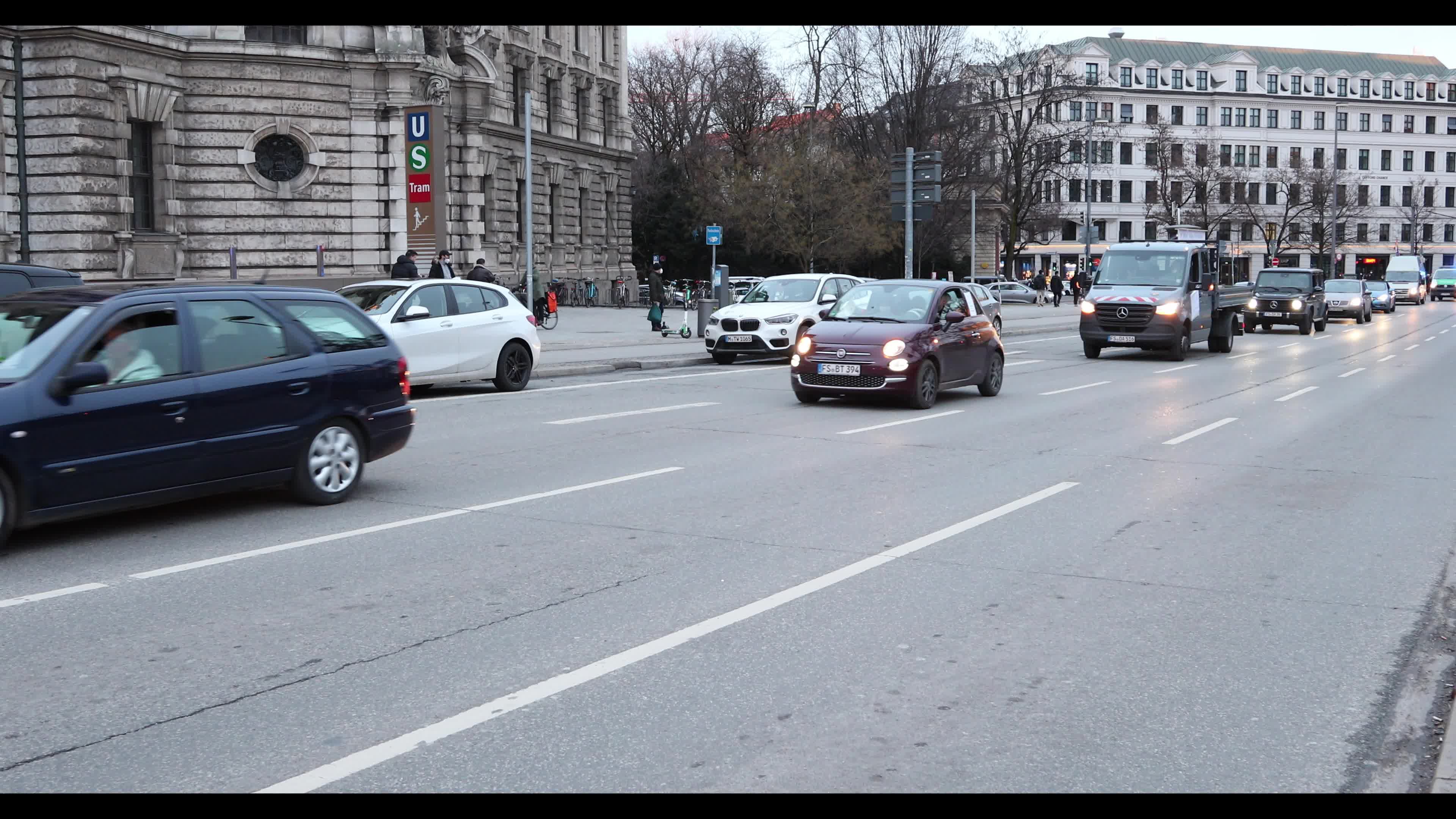 Car Protest against Lockdown in Munich