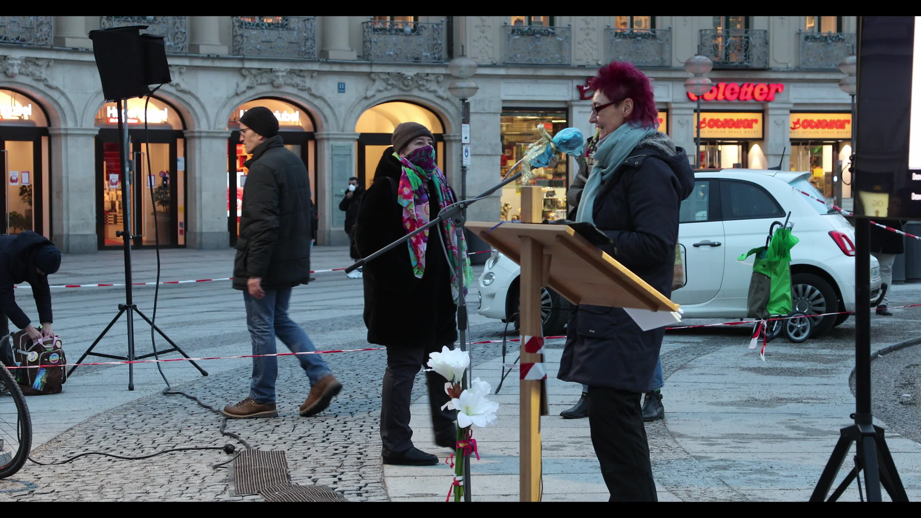 Rally of Covid-19 deniers in Munich