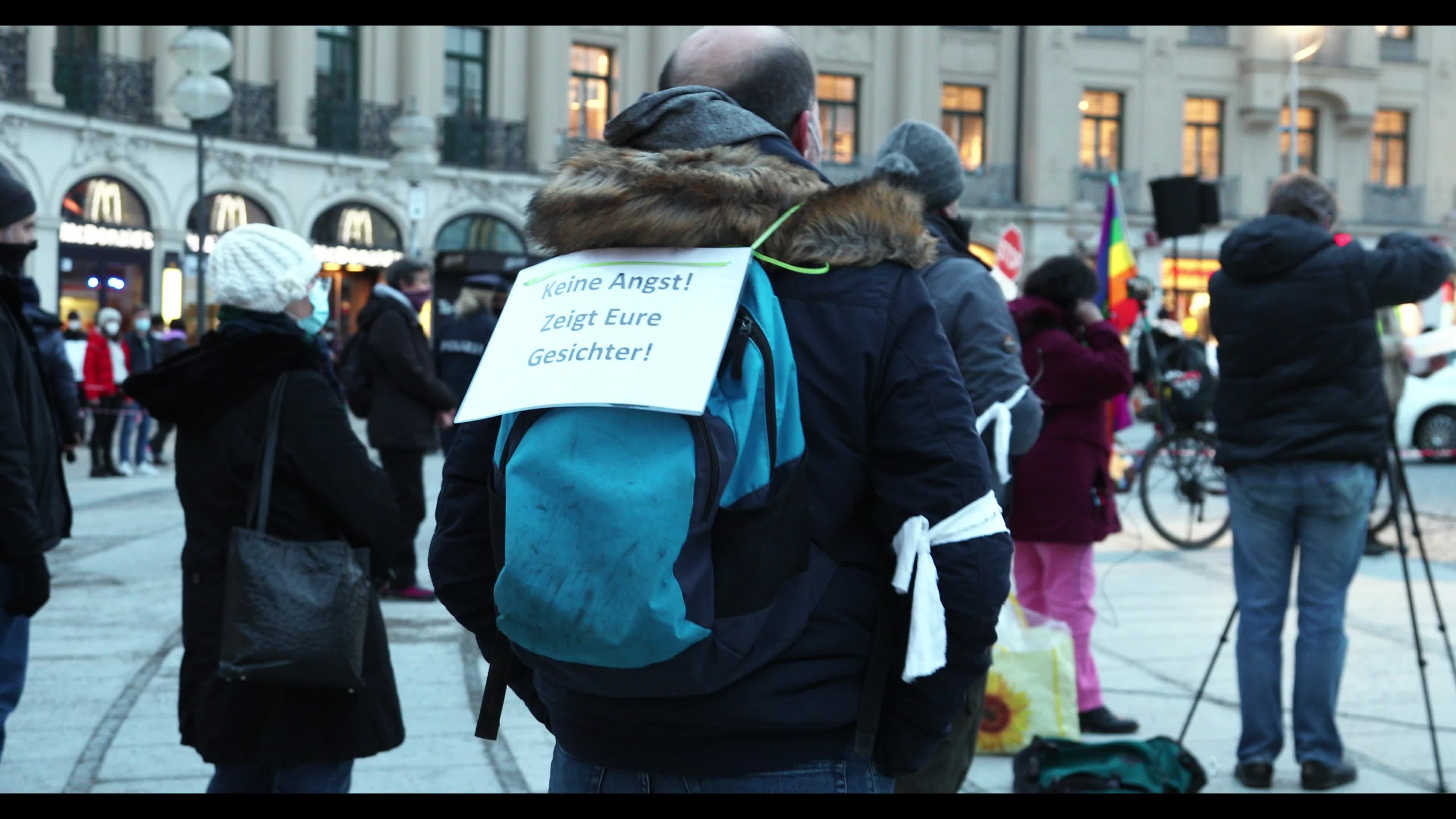 Rally of Covid-19 deniers in Munich