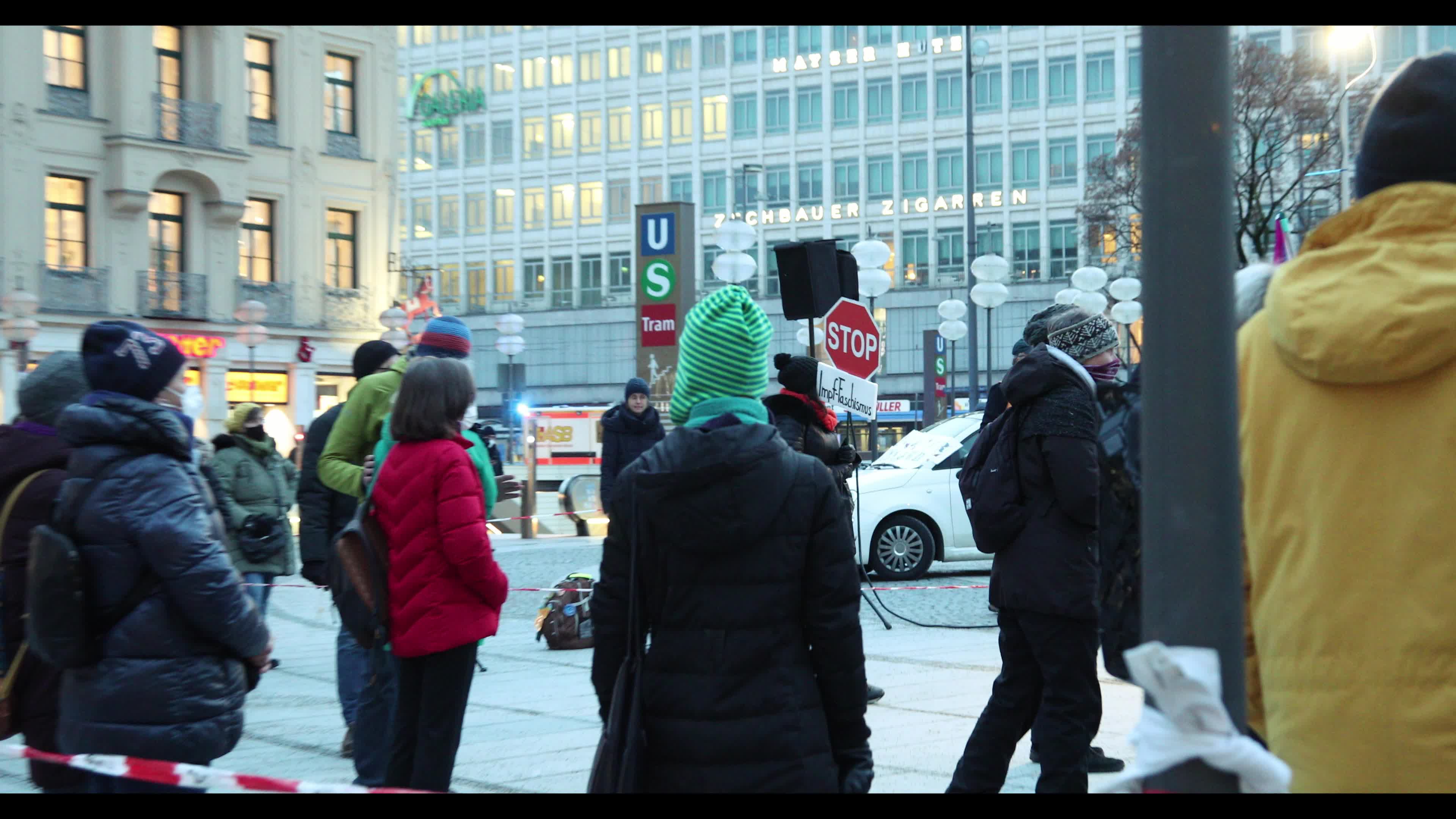 Rally of Covid-19 deniers in Munich