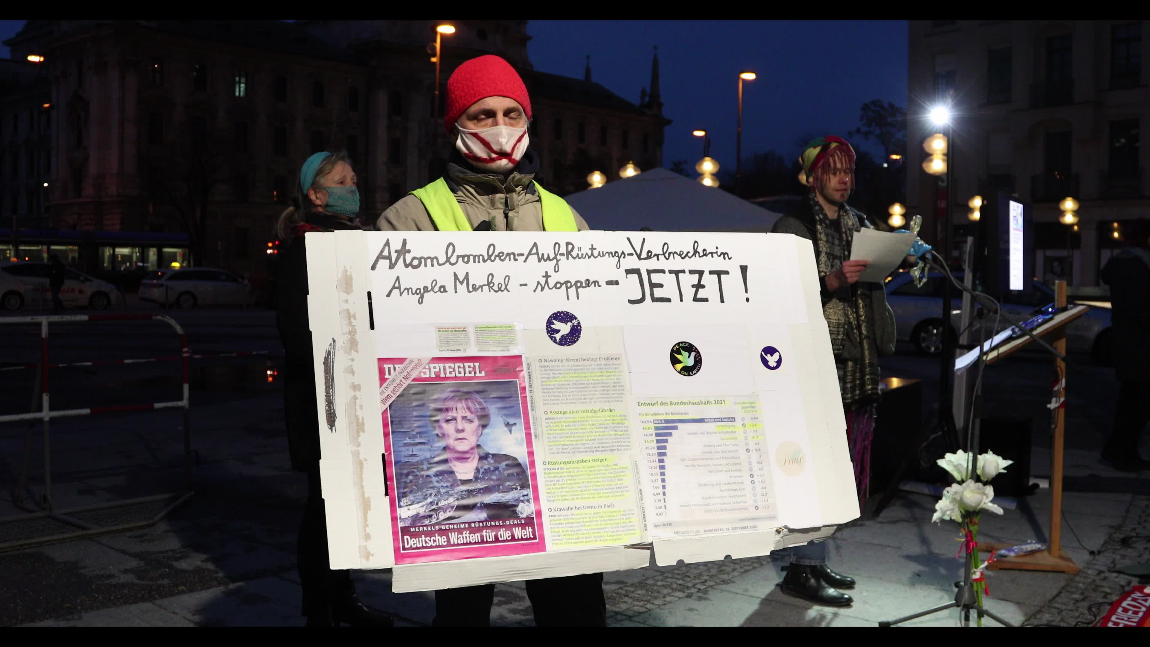 Rally of Covid-19 deniers in Munich