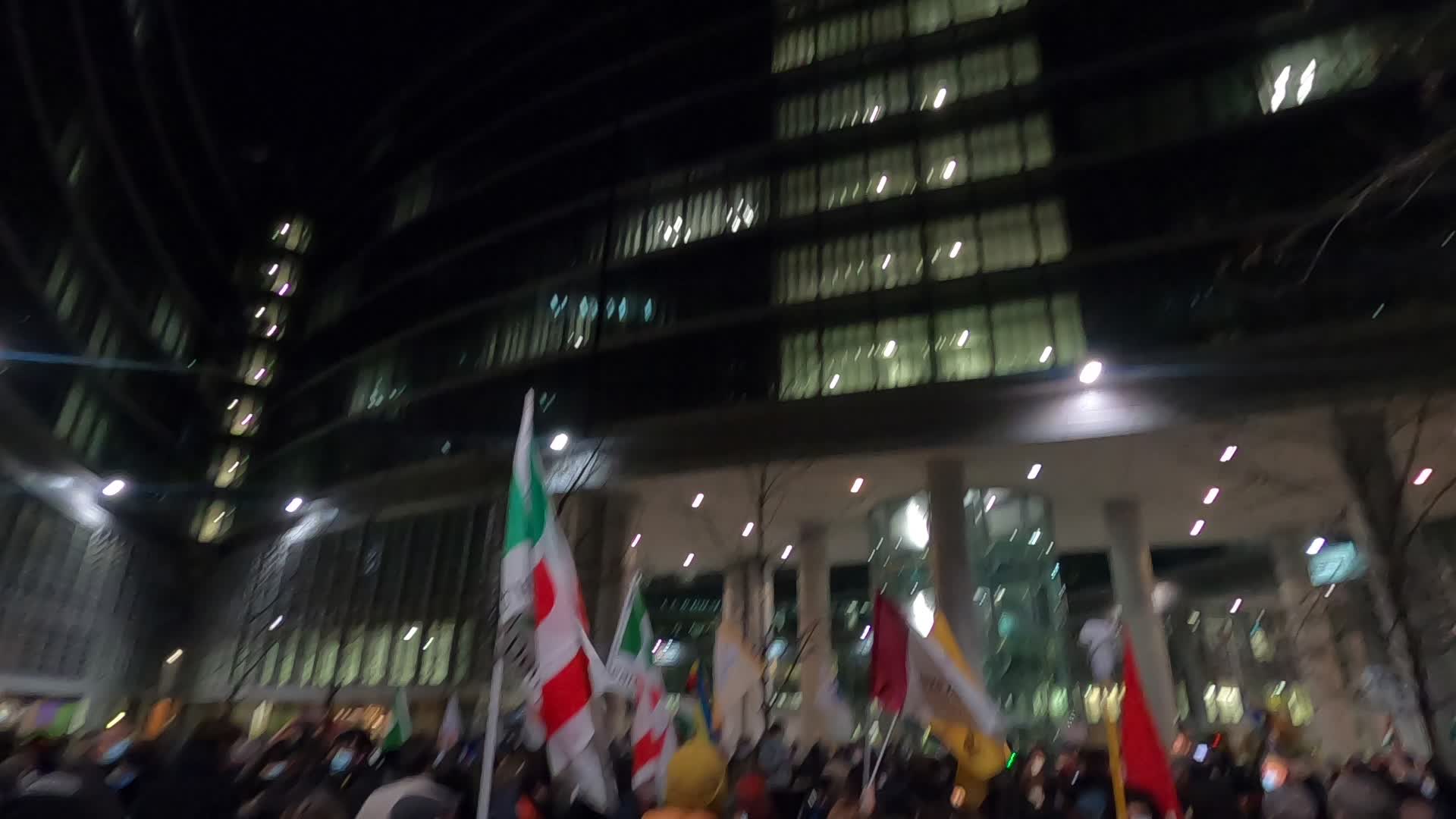Liberiamo La Lombardia protest in Milan