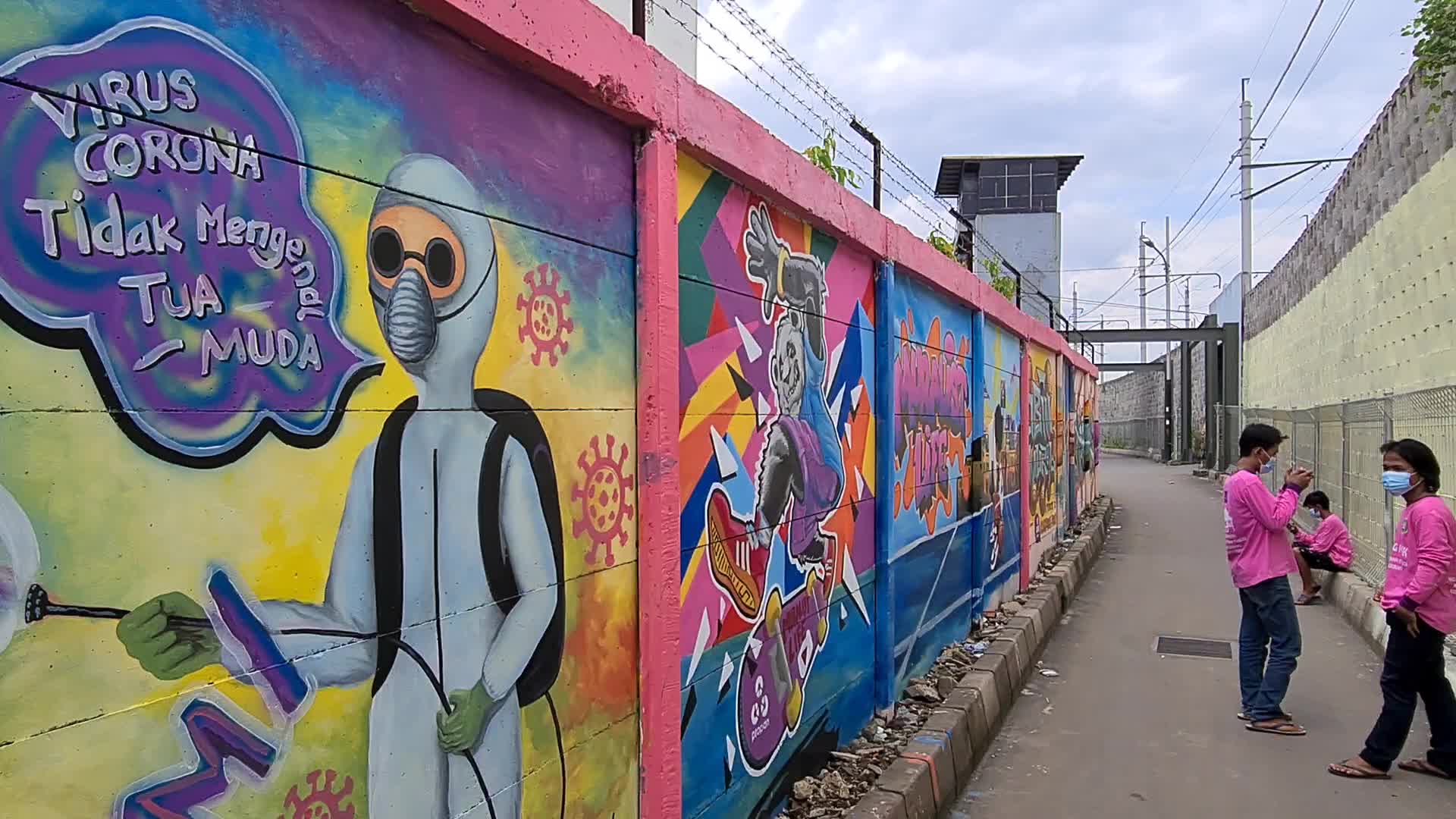 Covid-19 Mural in Indonesia
