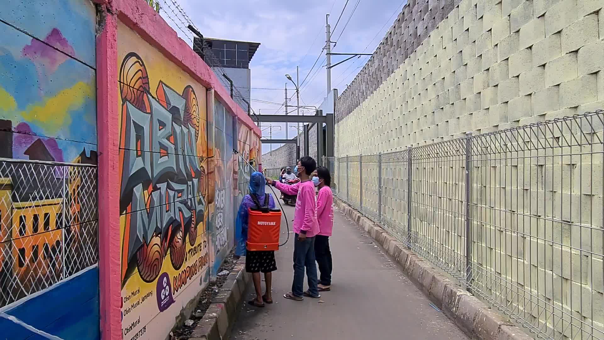 Covid-19 Mural in Indonesia