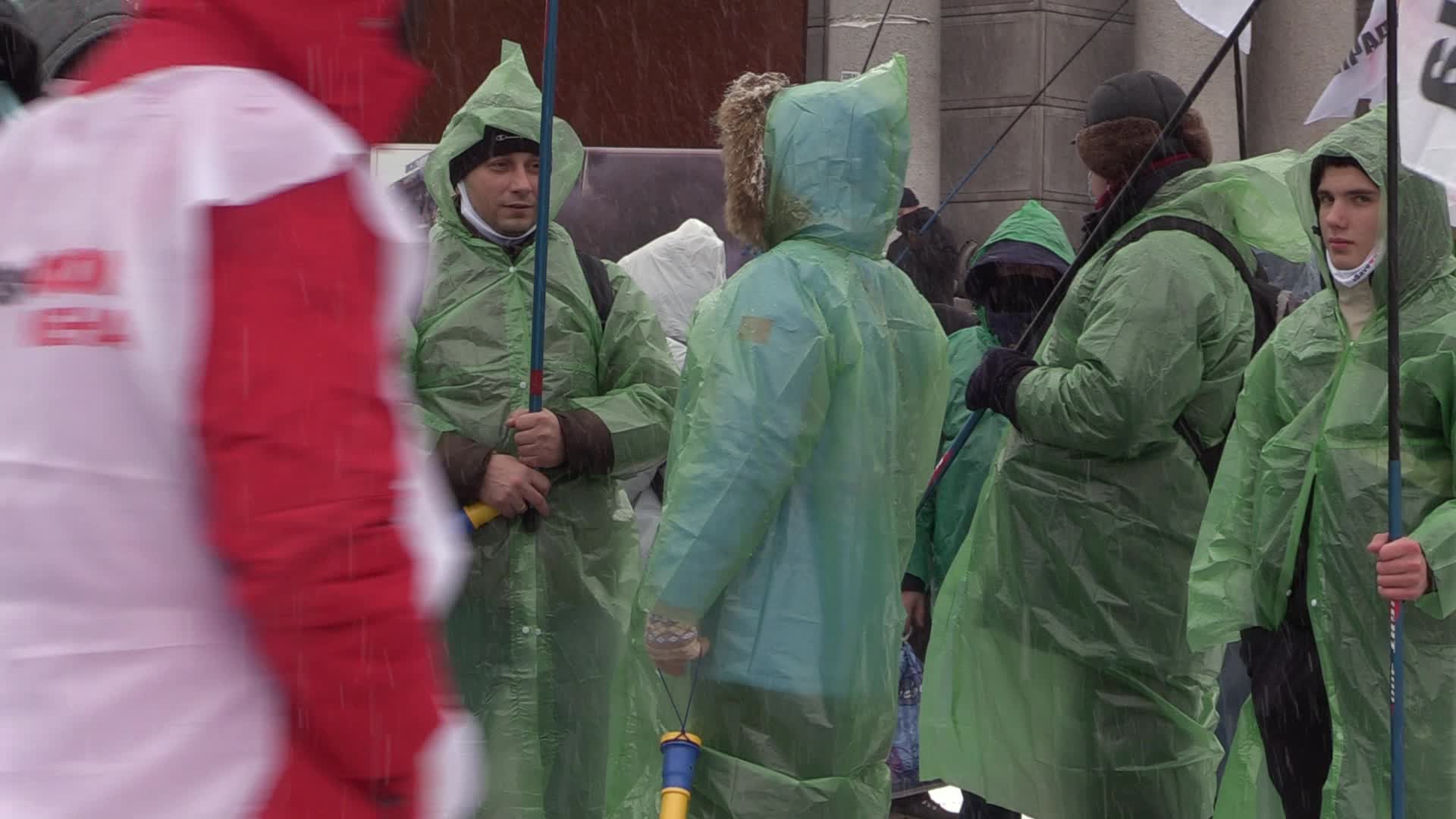 Entrepreneurs protest against restrictive measures amid coronavirus pandemic in Ukraine