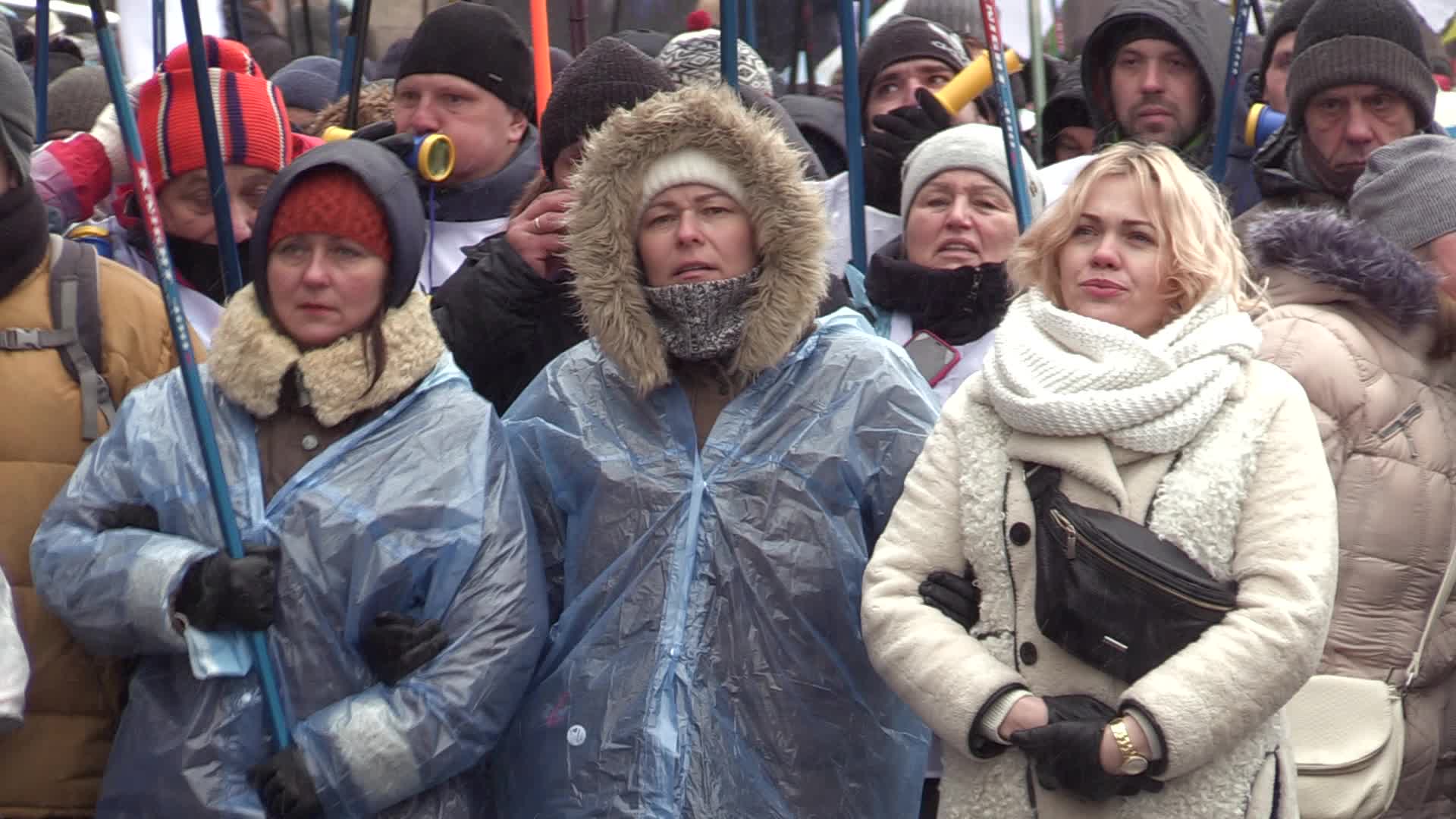 Entrepreneurs protest against restrictive measures amid coronavirus pandemic in Ukraine