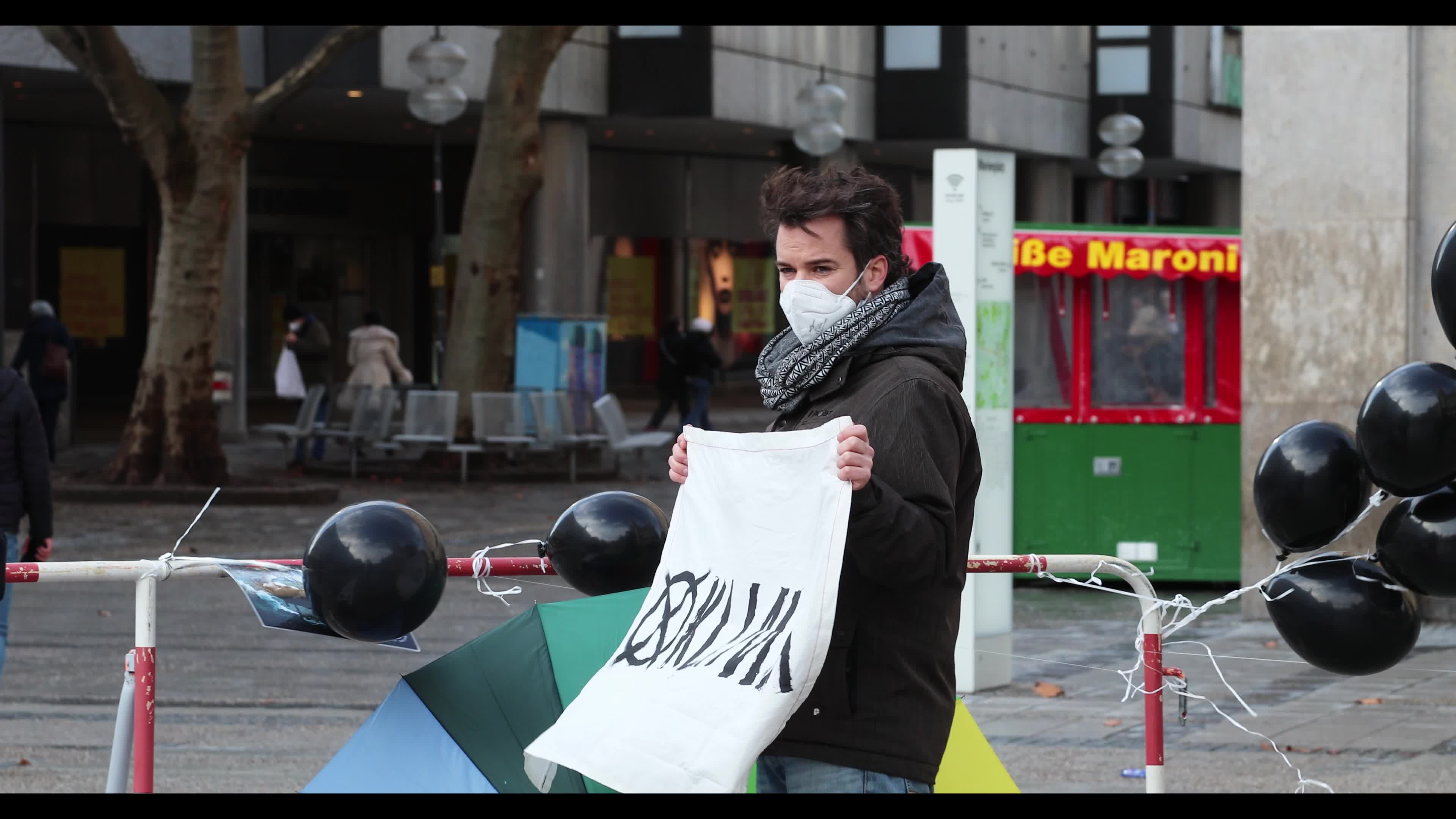 Extinction Rebellion protesting against Spirit Energy and a new natural gas power plant of the Munich public utilities