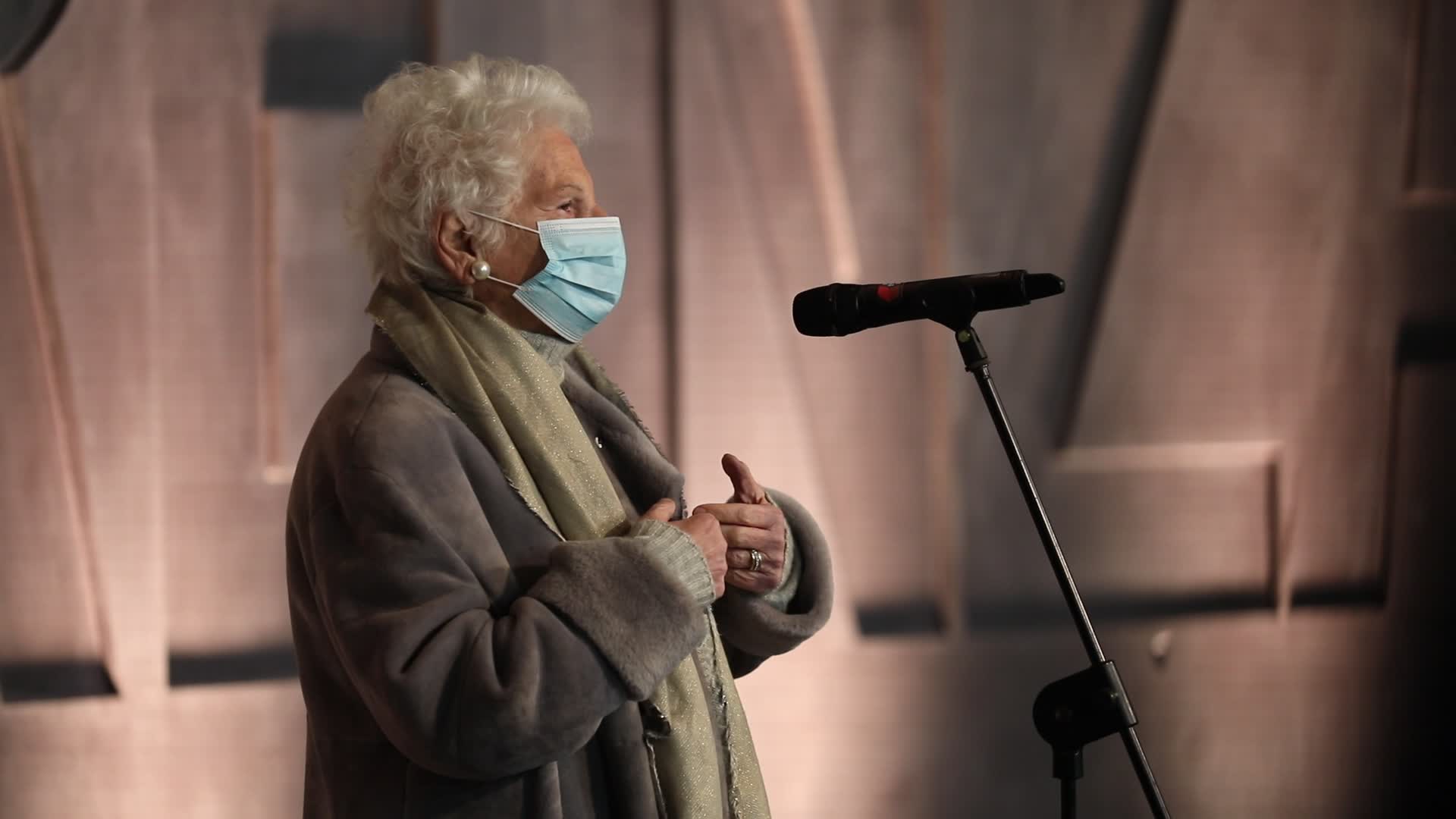 The commemoration in memory of Jews deportation in Milan