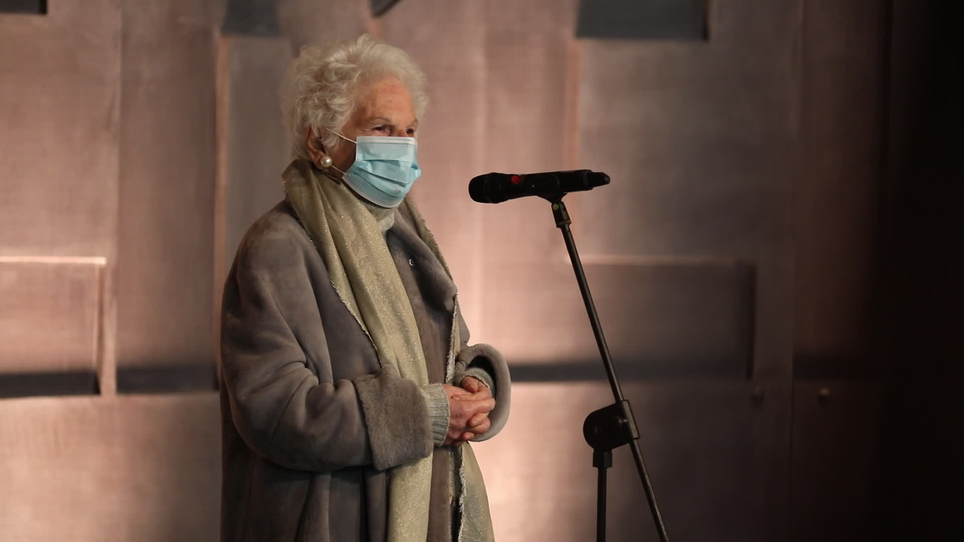 The commemoration in memory of Jews deportation in Milan