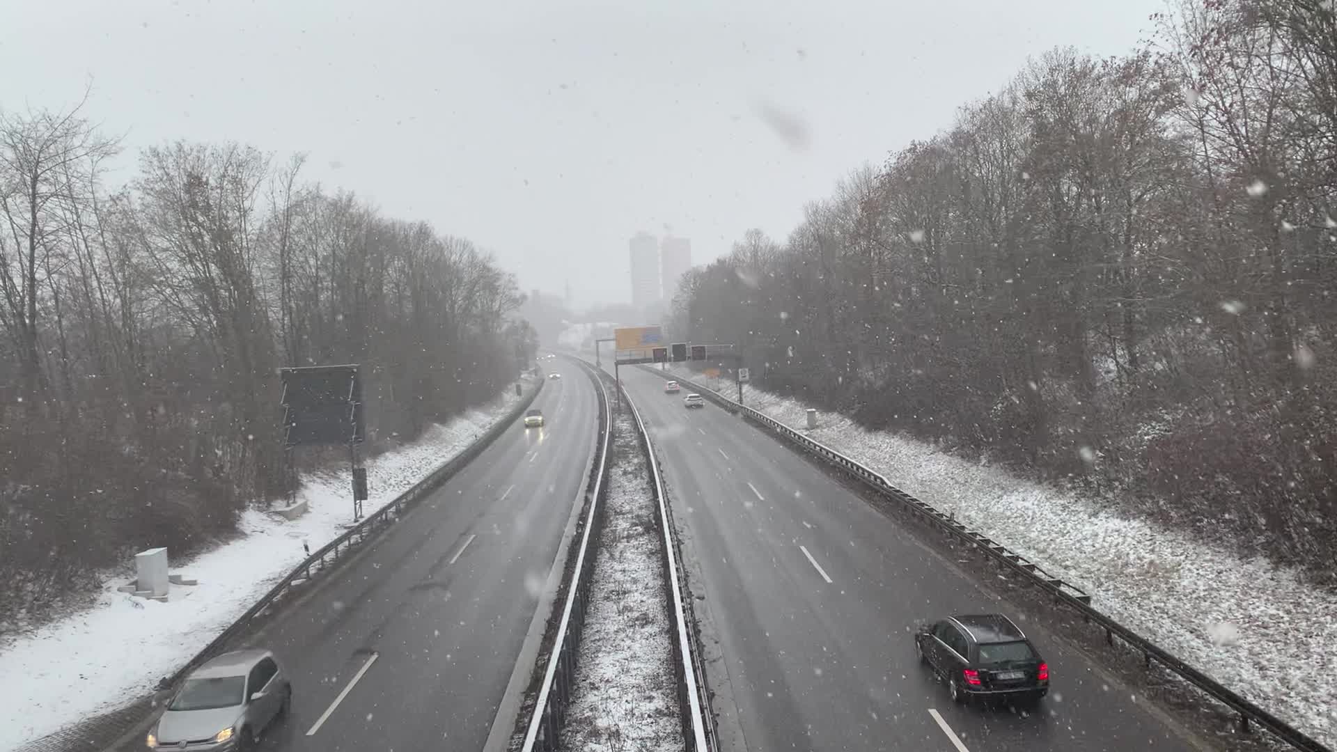 Snow in Stuttgart