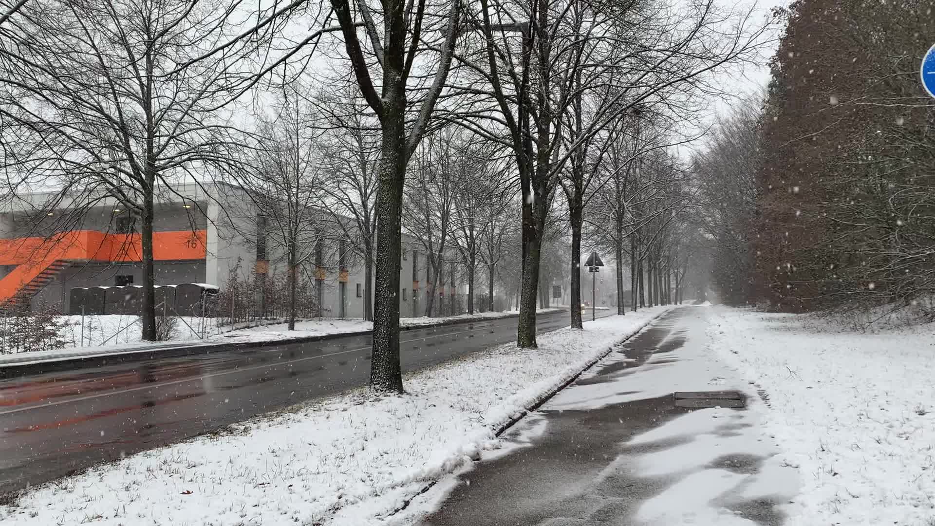 Snow in Stuttgart