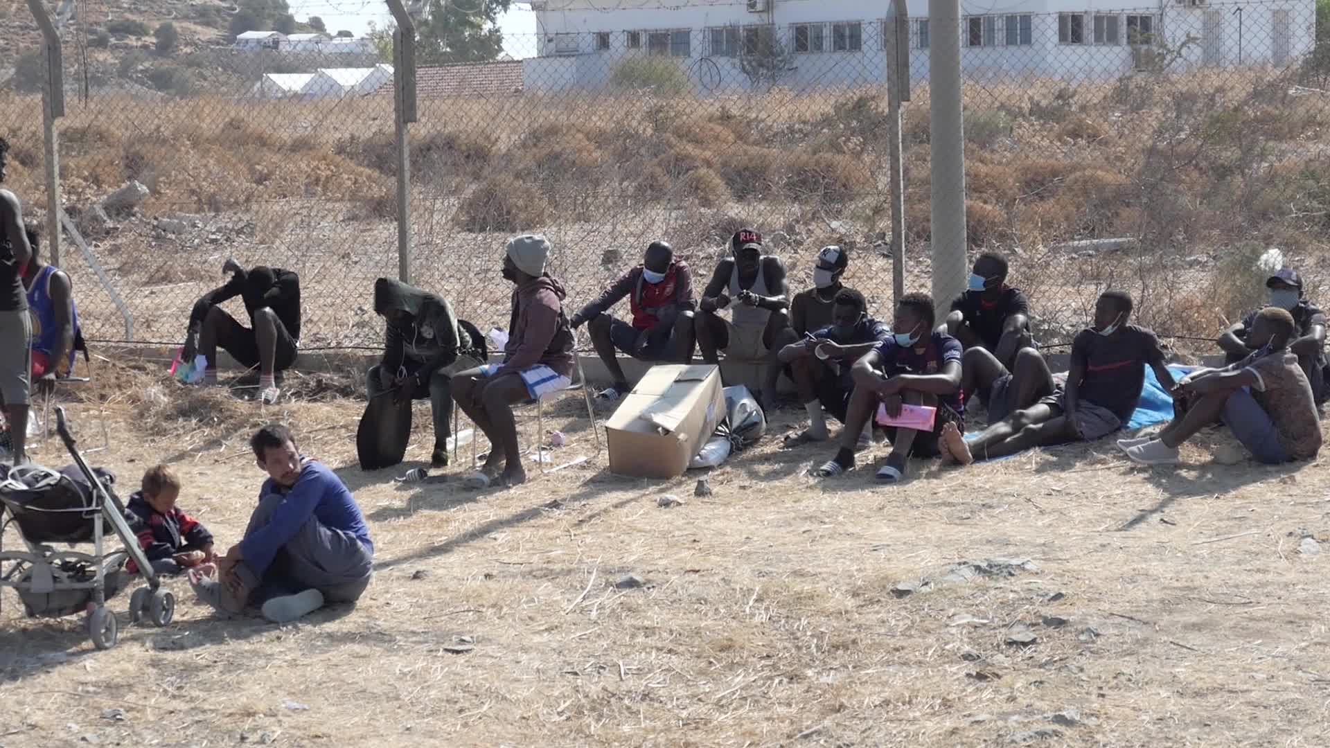 New Temporary Refugee Camp In Lesbos Island