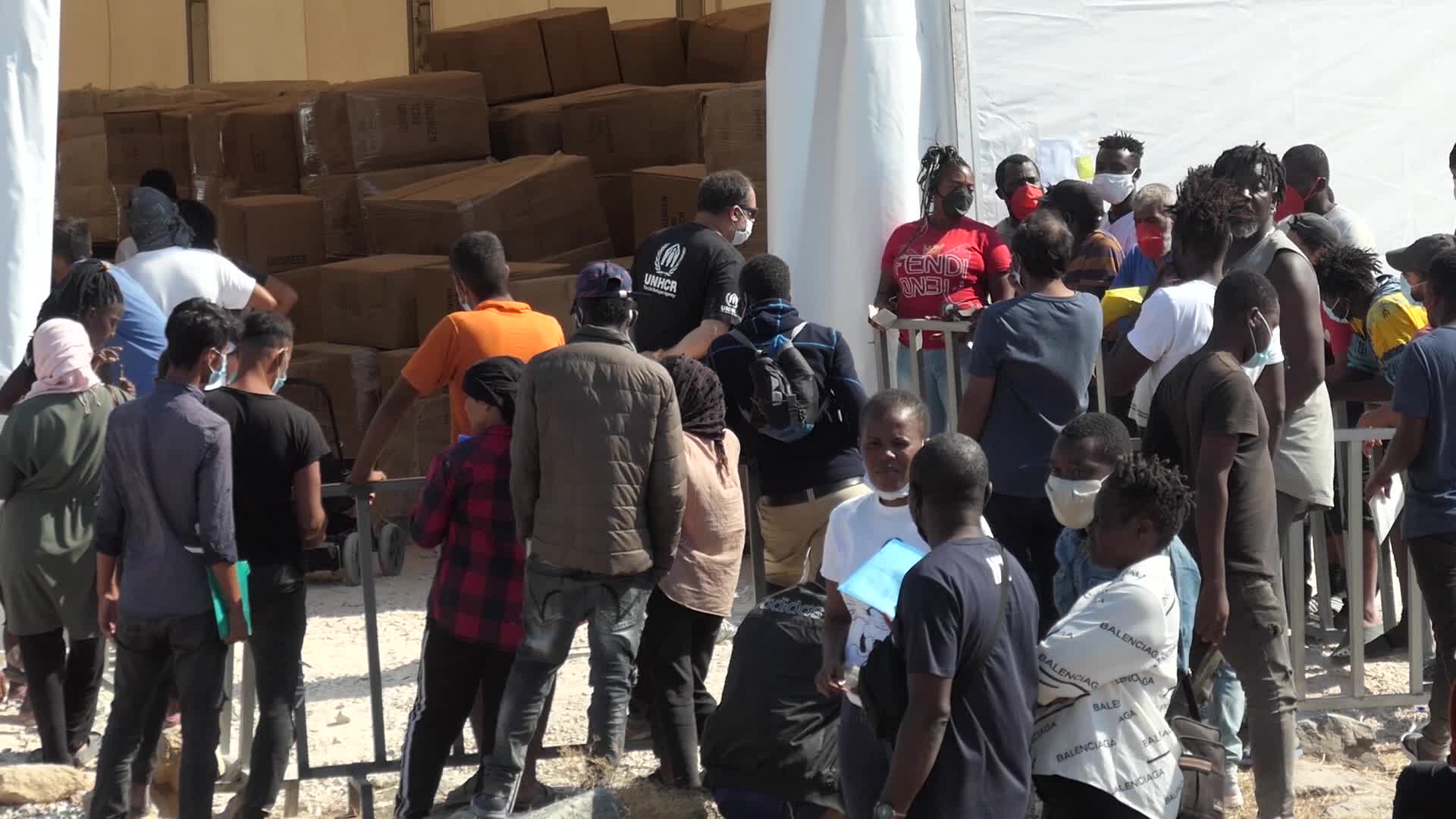 New Temporary Refugee Camp In Lesbos Island