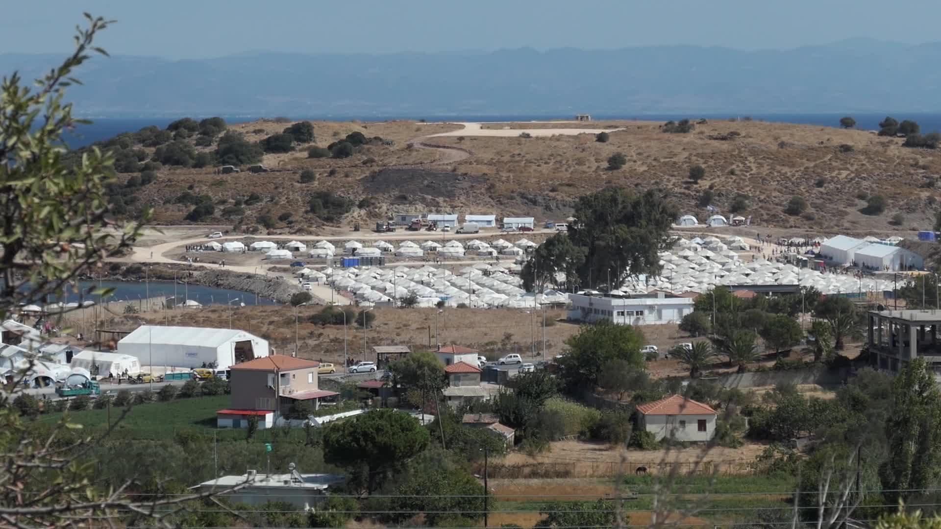 New Temporary Refugee Camp In Lesbos Island