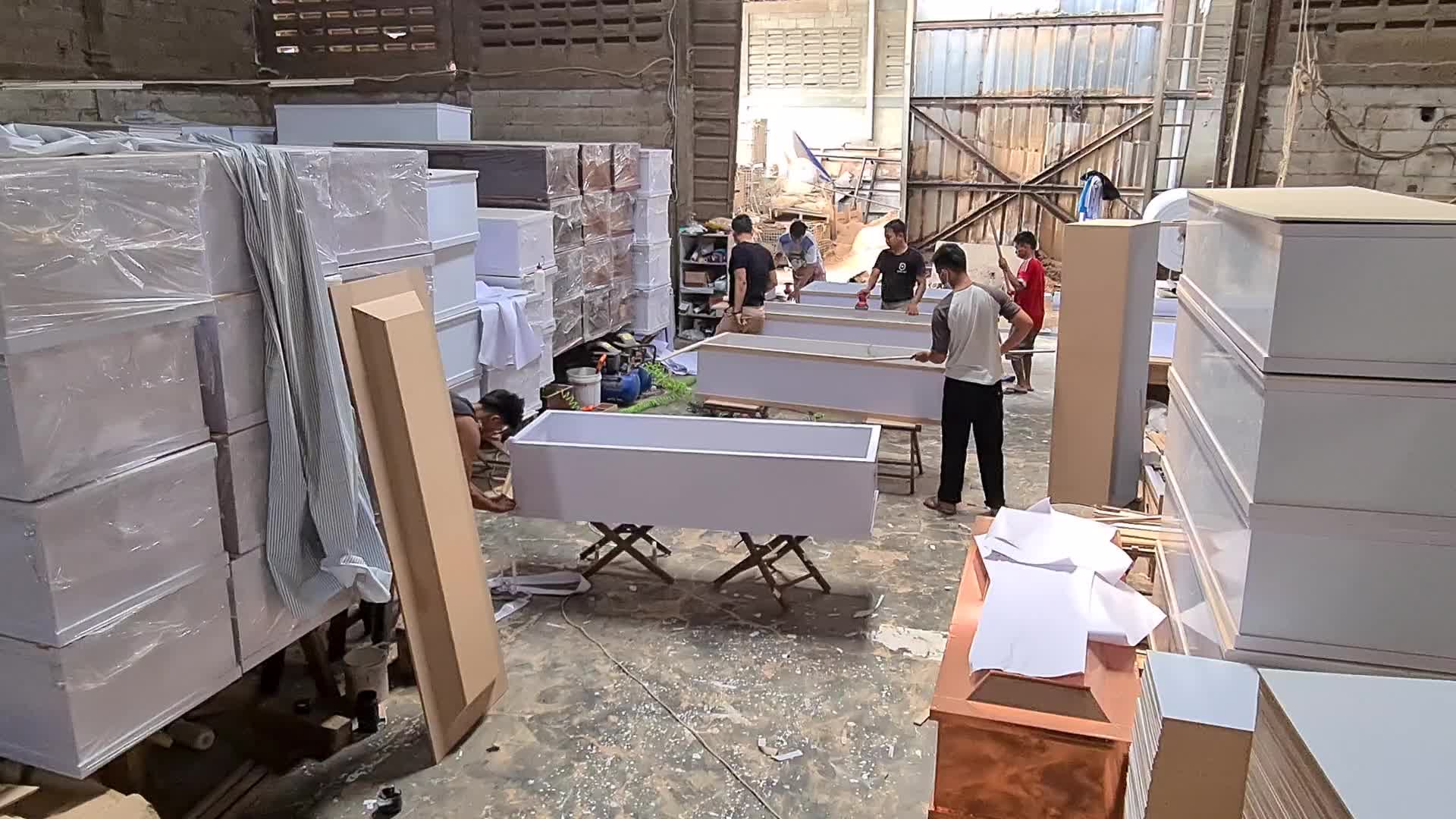 Coffin Production for Covid-19 victim in Indonesia
