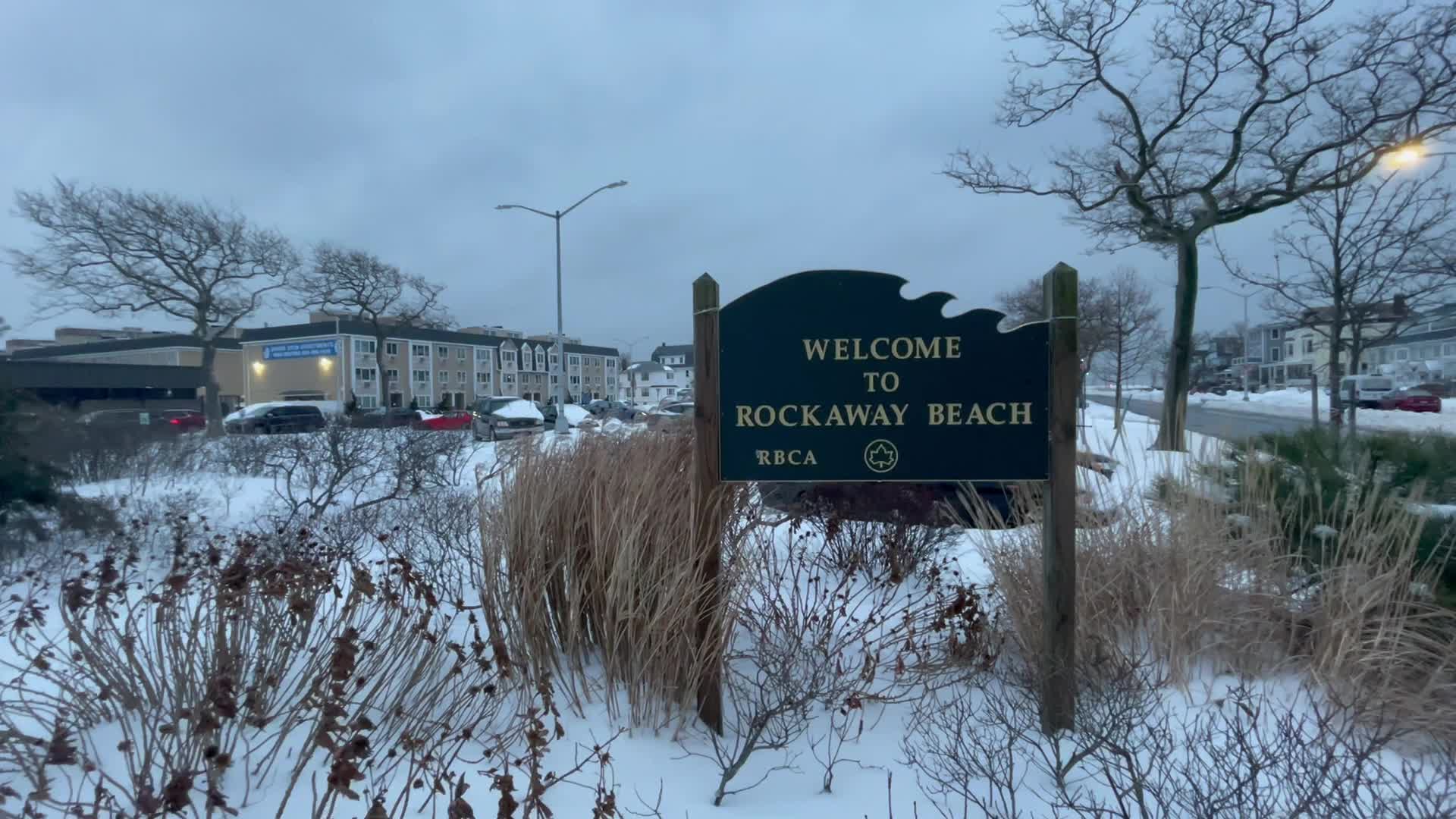NYC: Nor'easter aftermath Rockaway Beach